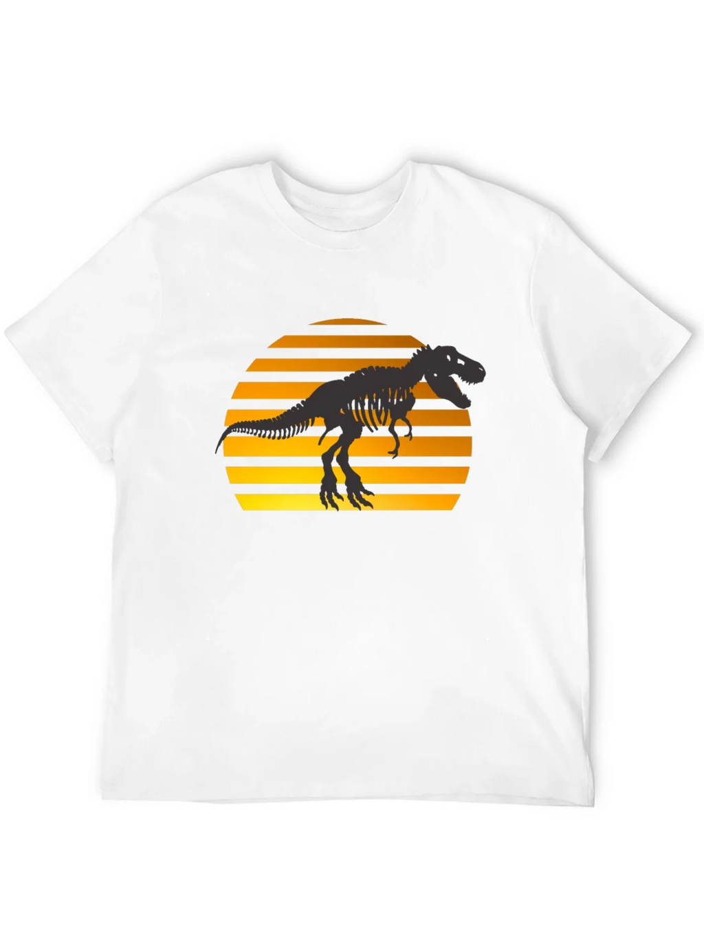 Dino Sunset T-Shirt - Black Graphic Tee