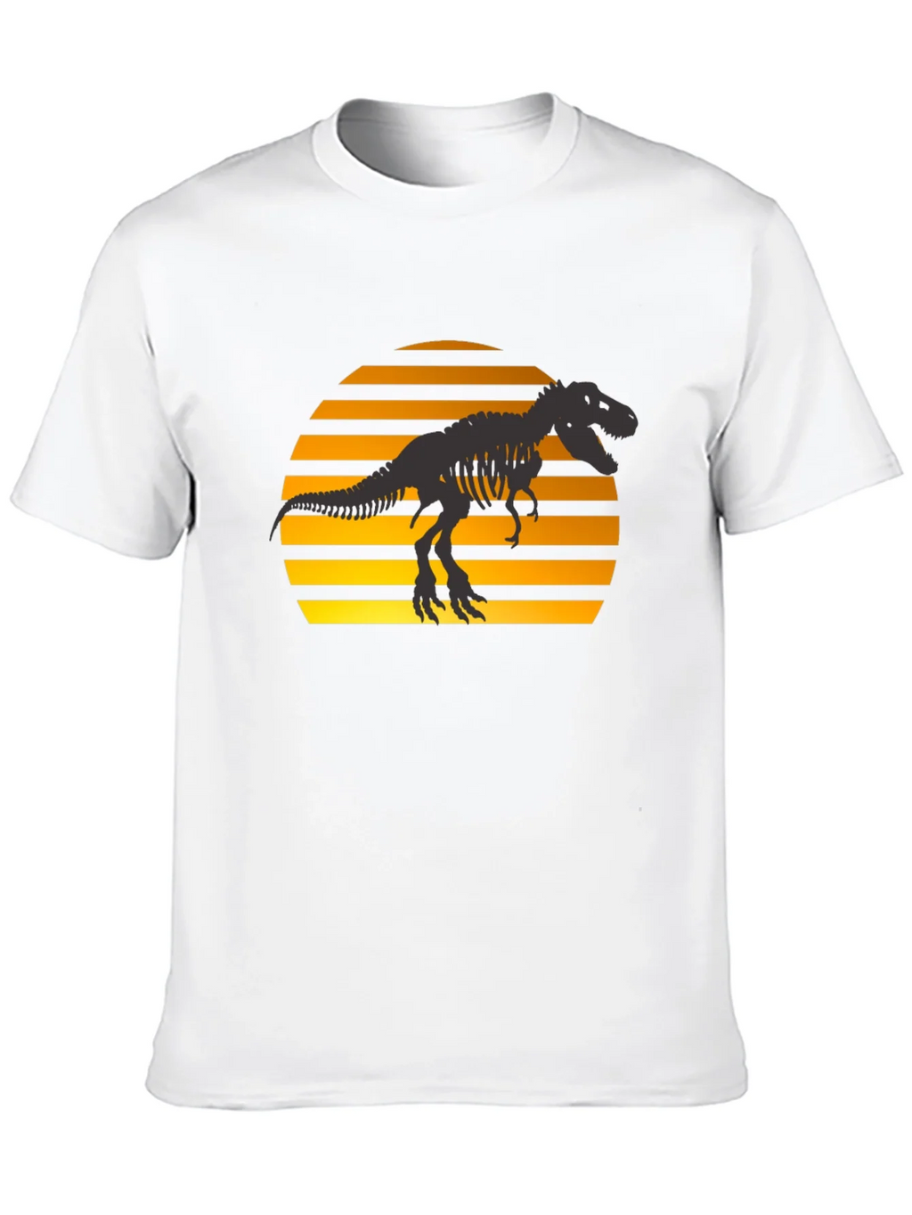 Dino Sunset T-Shirt - Black Graphic Tee