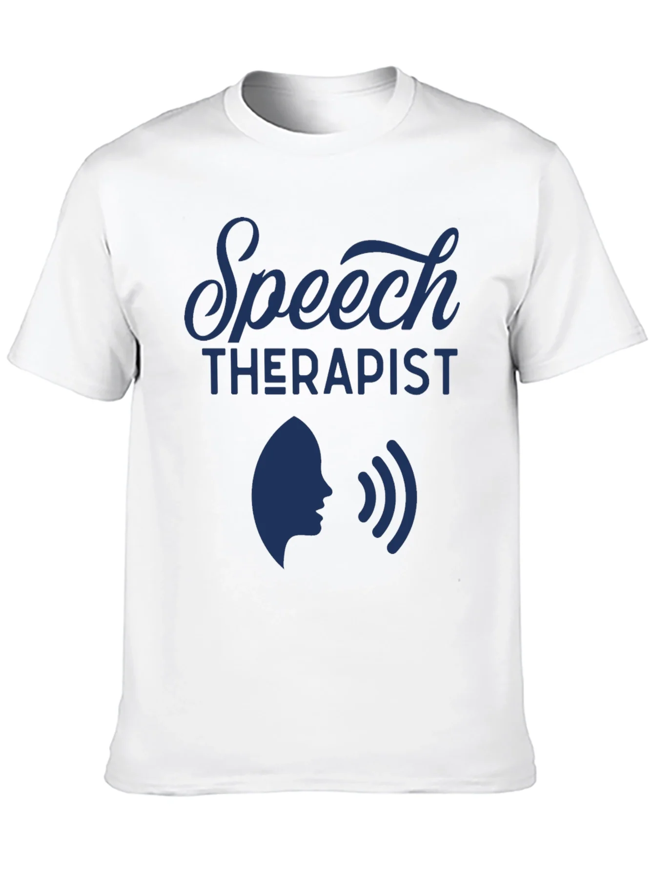 Speech Therapist Graphic Tee - Black Cotton Blend