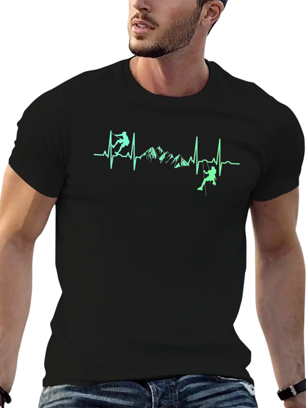 Climbing Heartbeat T-Shirt - Adventure Tee