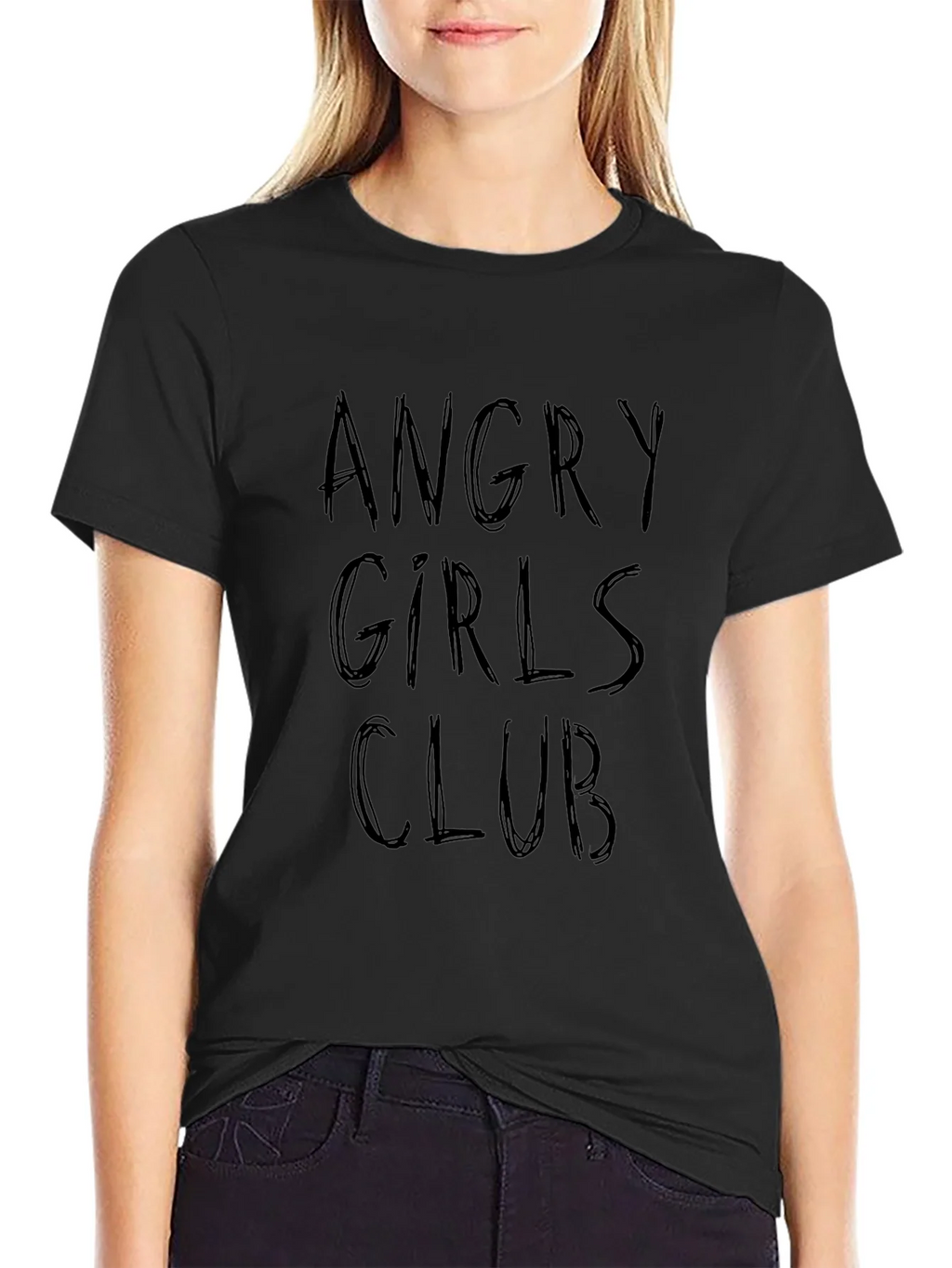 Angry Girls Club Tee - Edgy Graphic T-Shirt