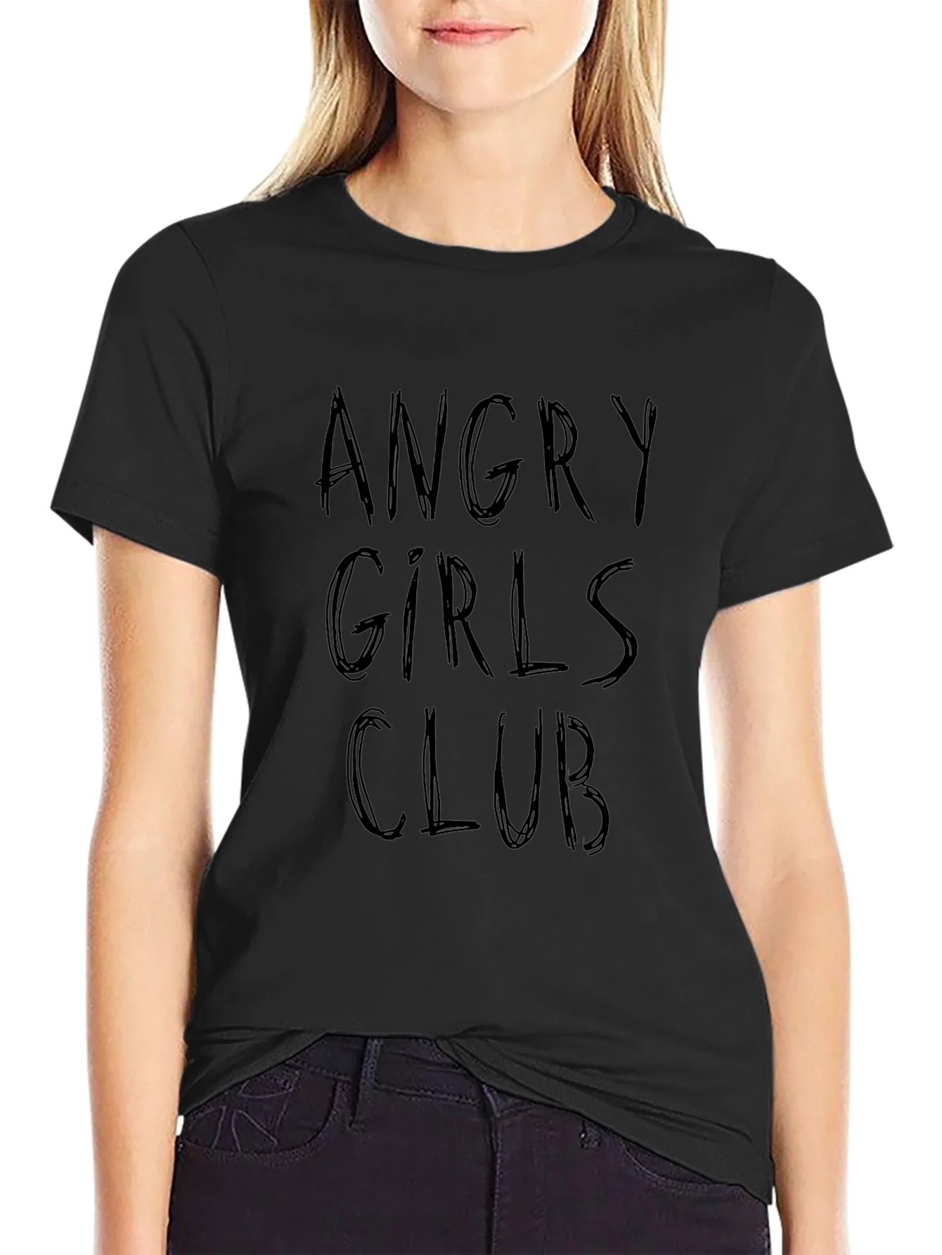 Angry Girls Club Tee - Edgy Graphic T-Shirt