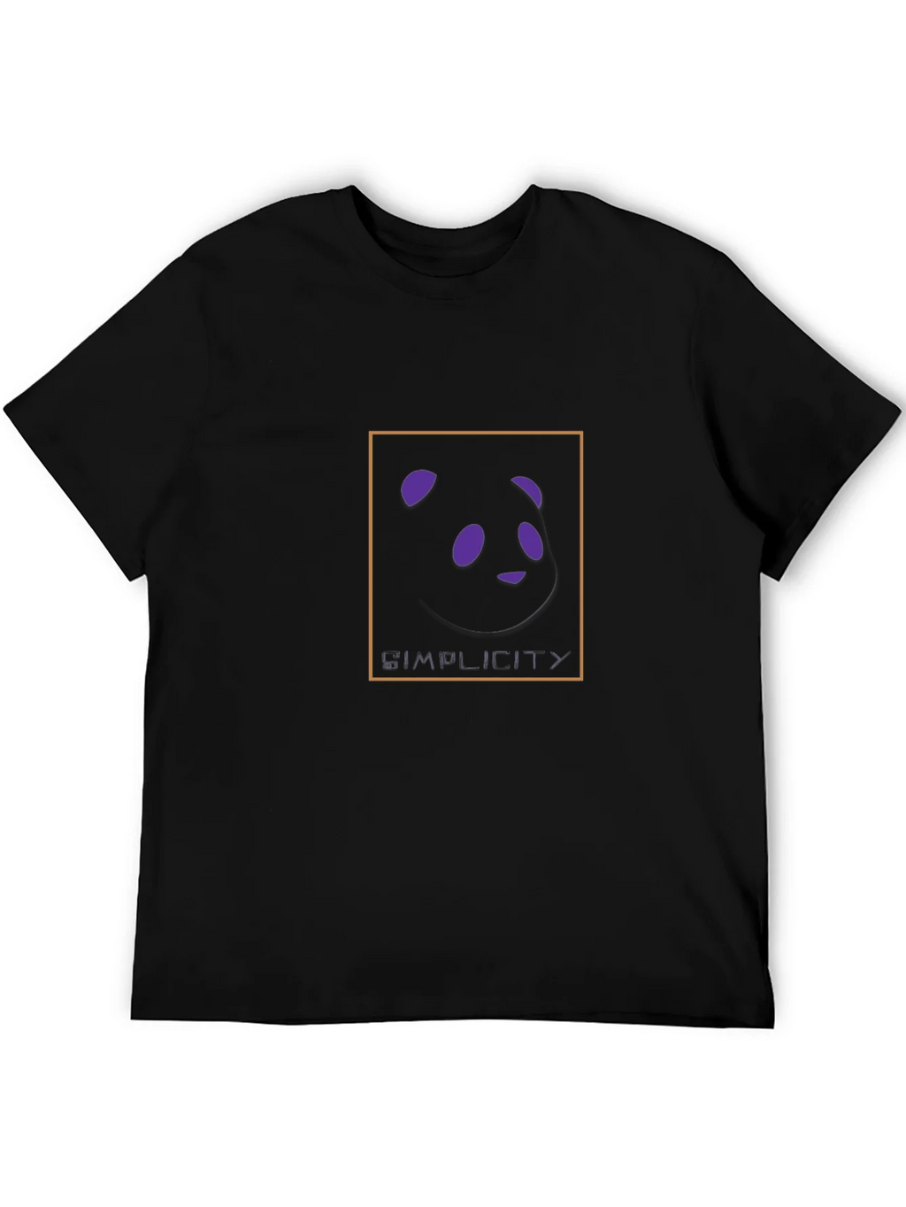Simplicity Panda Graphic Black T-Shirt