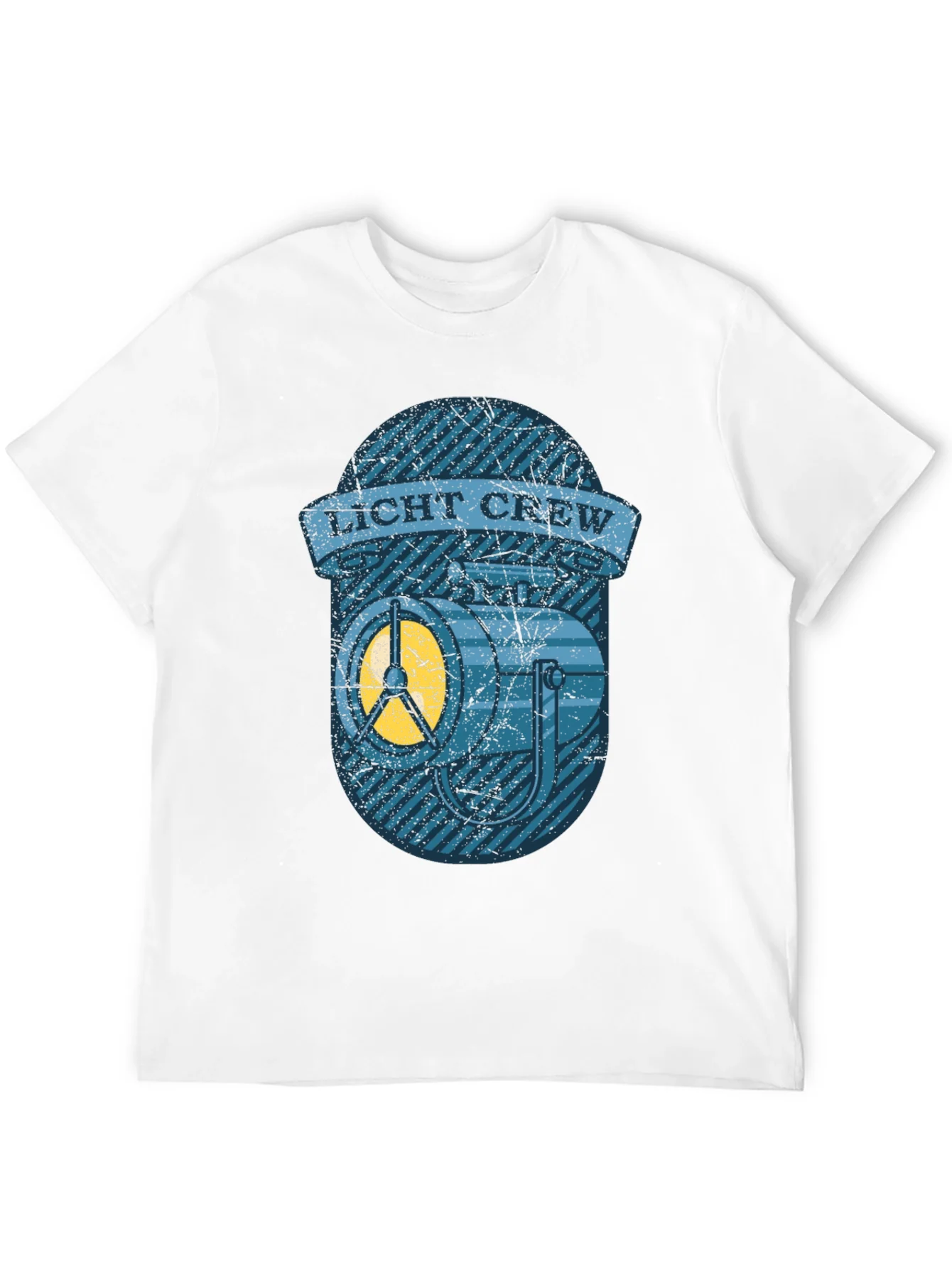 Licht Crew T-Shirt - Vintage Spotlight Design