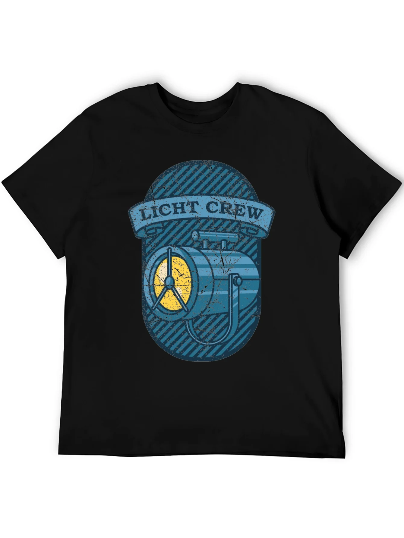 Licht Crew T-Shirt - Vintage Spotlight Design