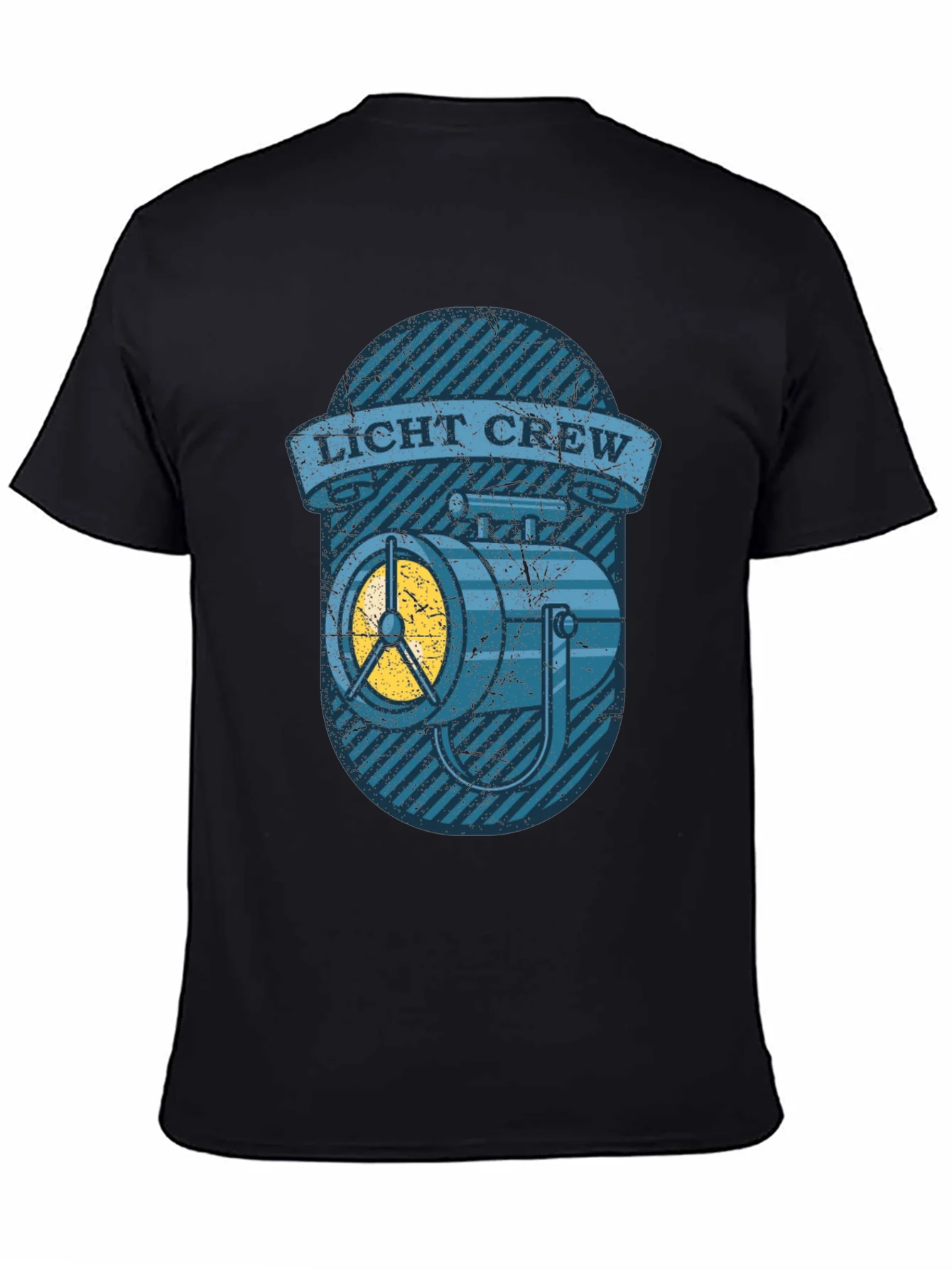 Licht Crew T-Shirt - Vintage Spotlight Design