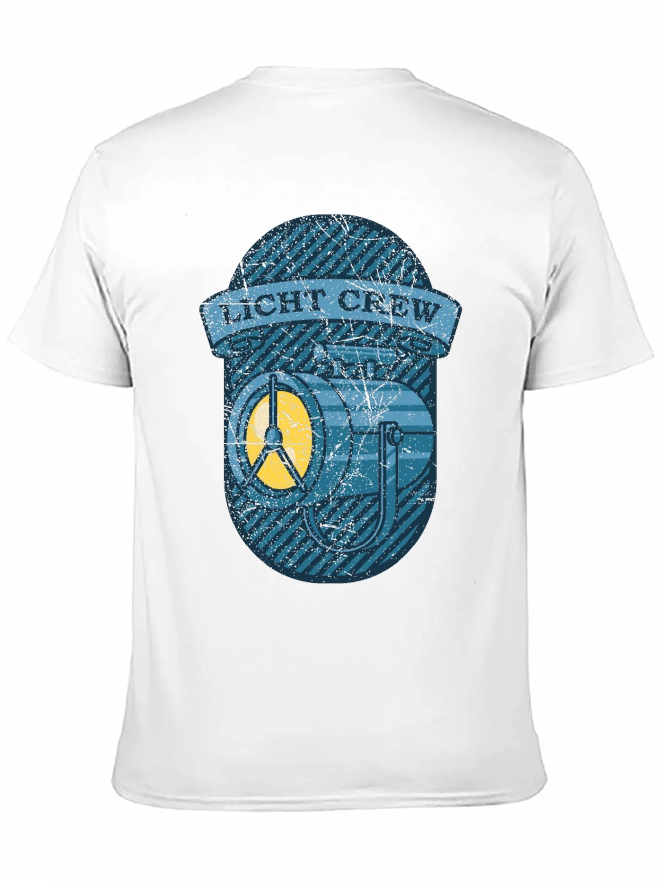 Licht Crew T-Shirt - Vintage Spotlight Design