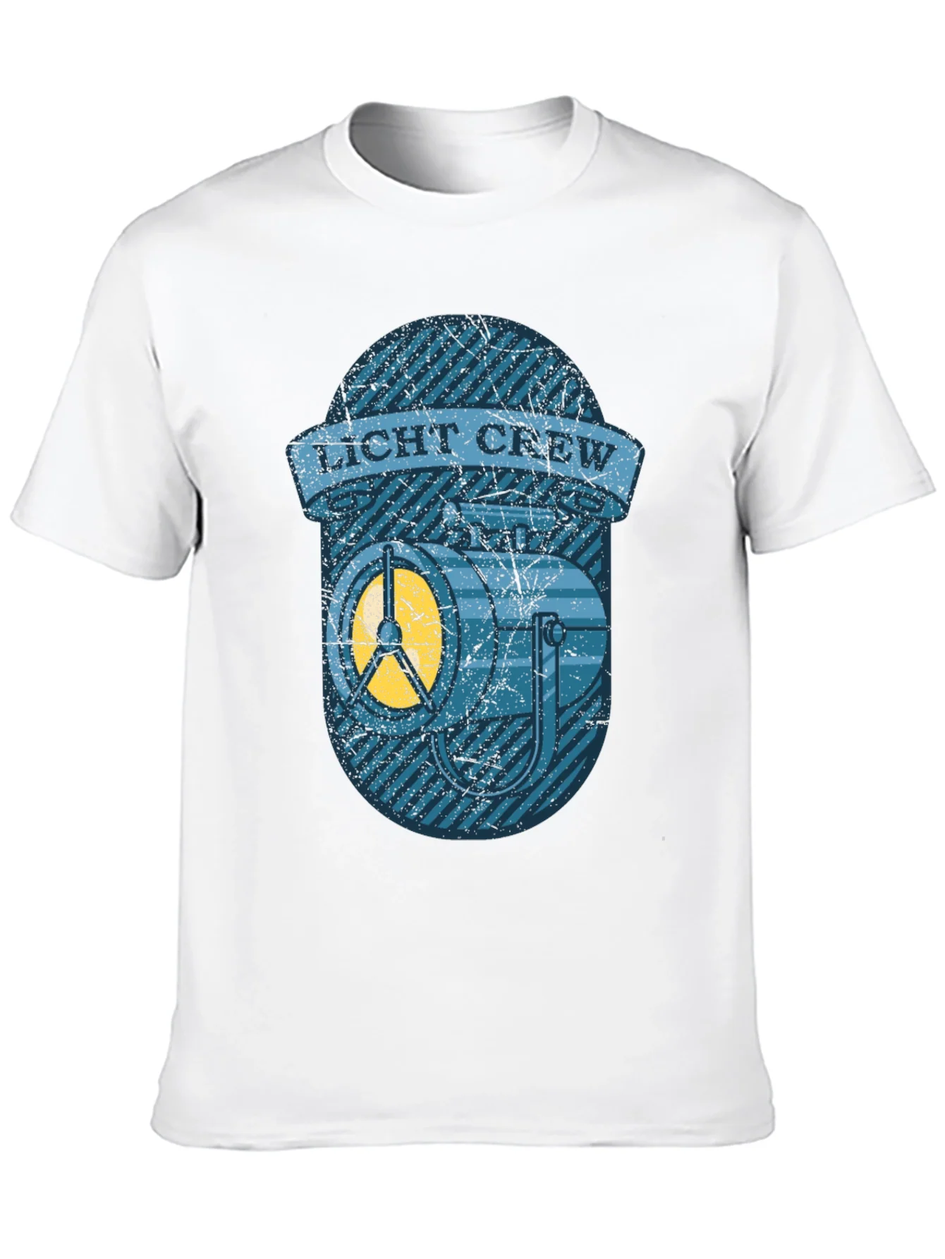 Licht Crew T-Shirt - Vintage Spotlight Design