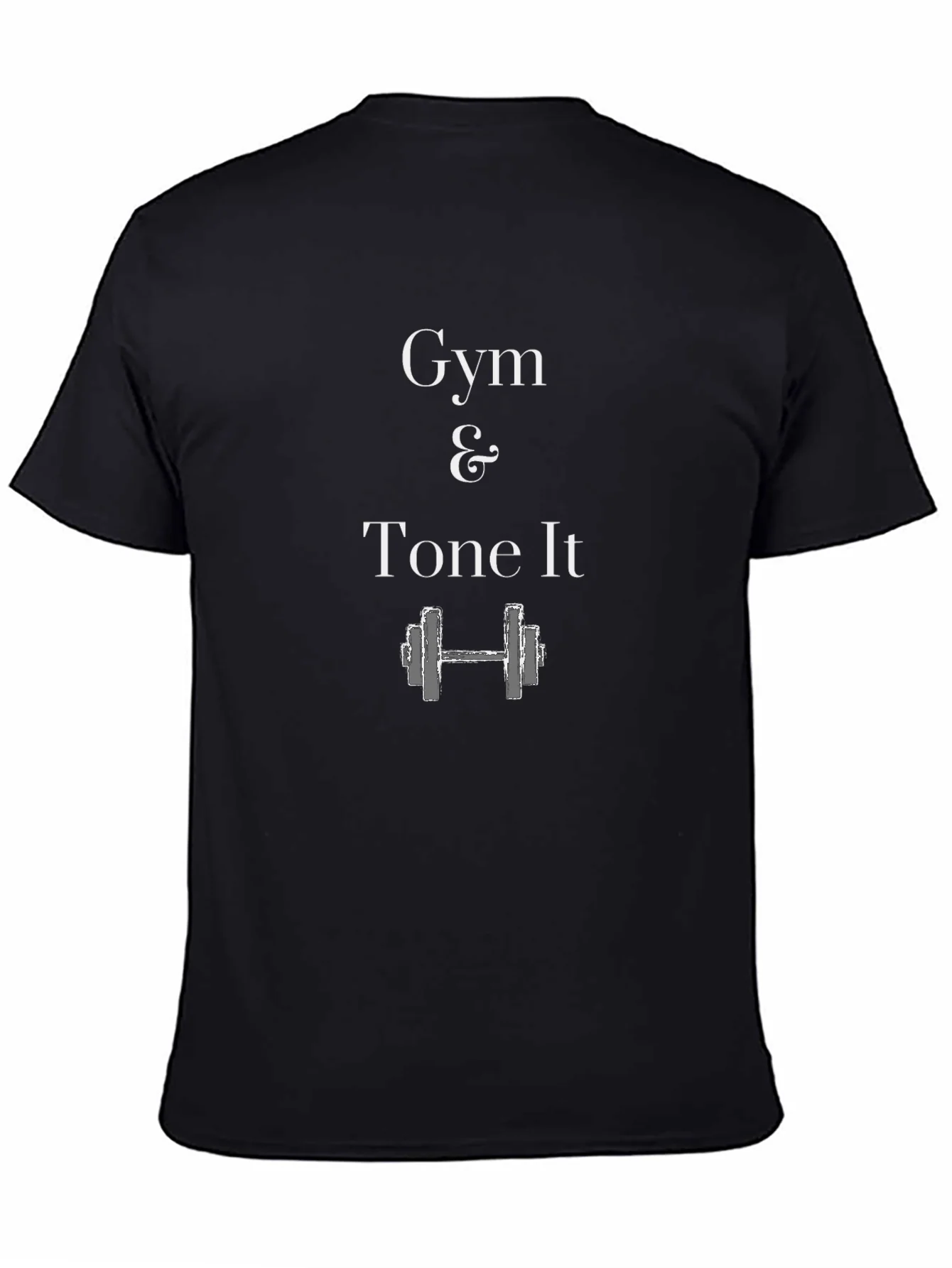 Gym & Tone It Black Graphic T-Shirt