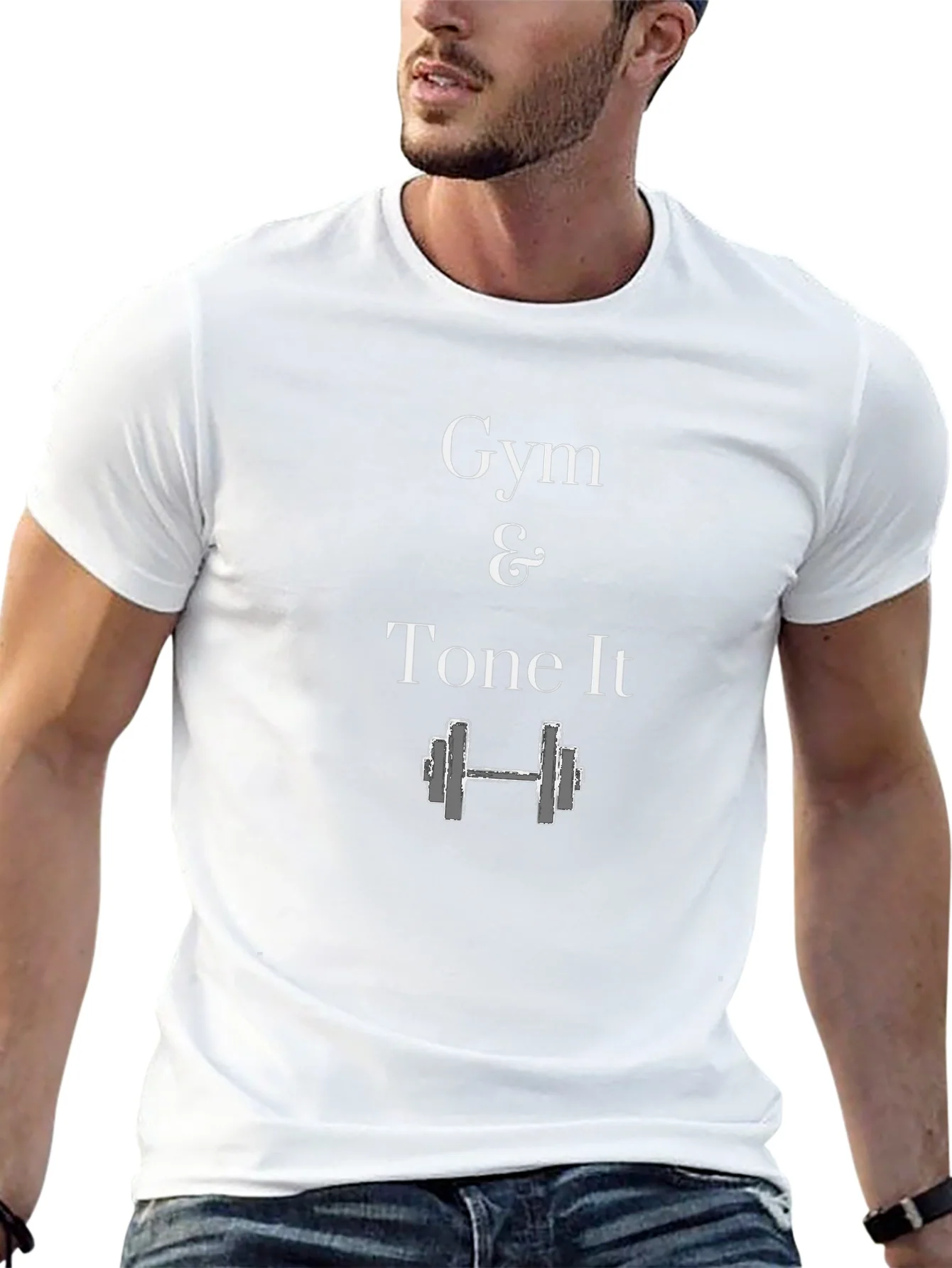 Gym & Tone It Black Graphic T-Shirt