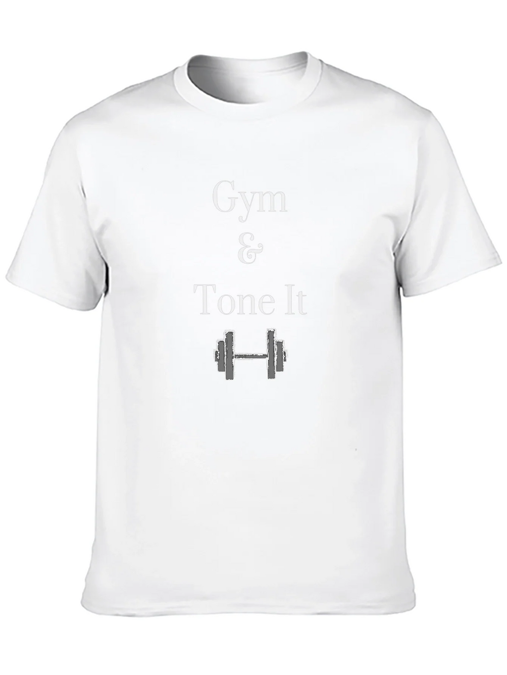 Gym & Tone It Black Graphic T-Shirt