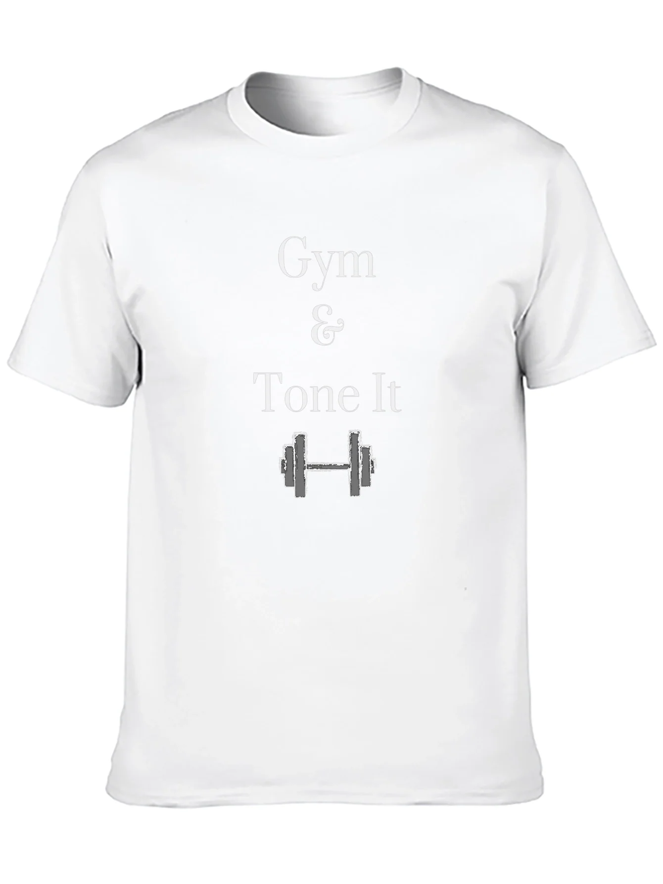 Gym & Tone It Black Graphic T-Shirt