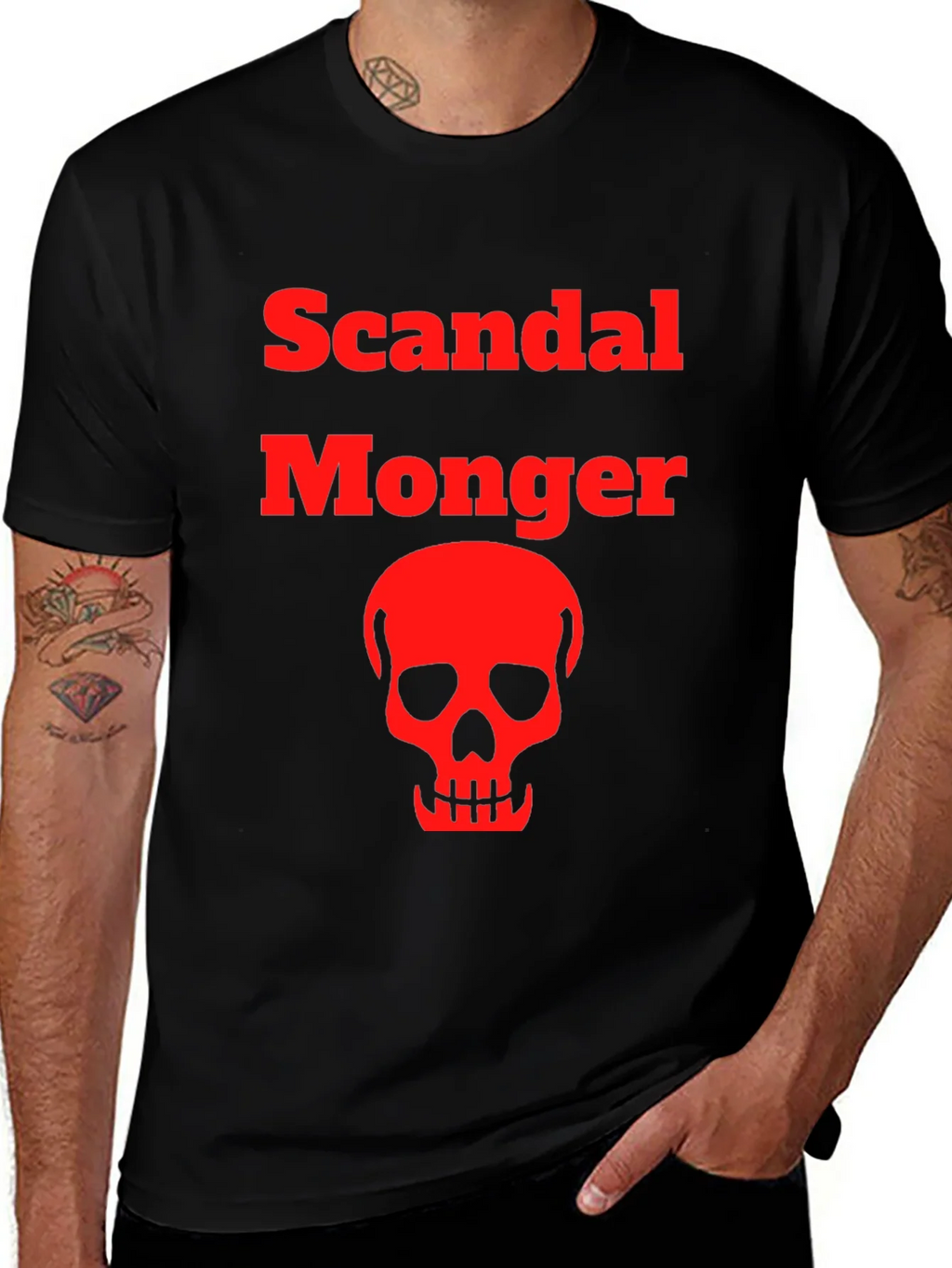 Scandal Monger Skull Graphic Tee