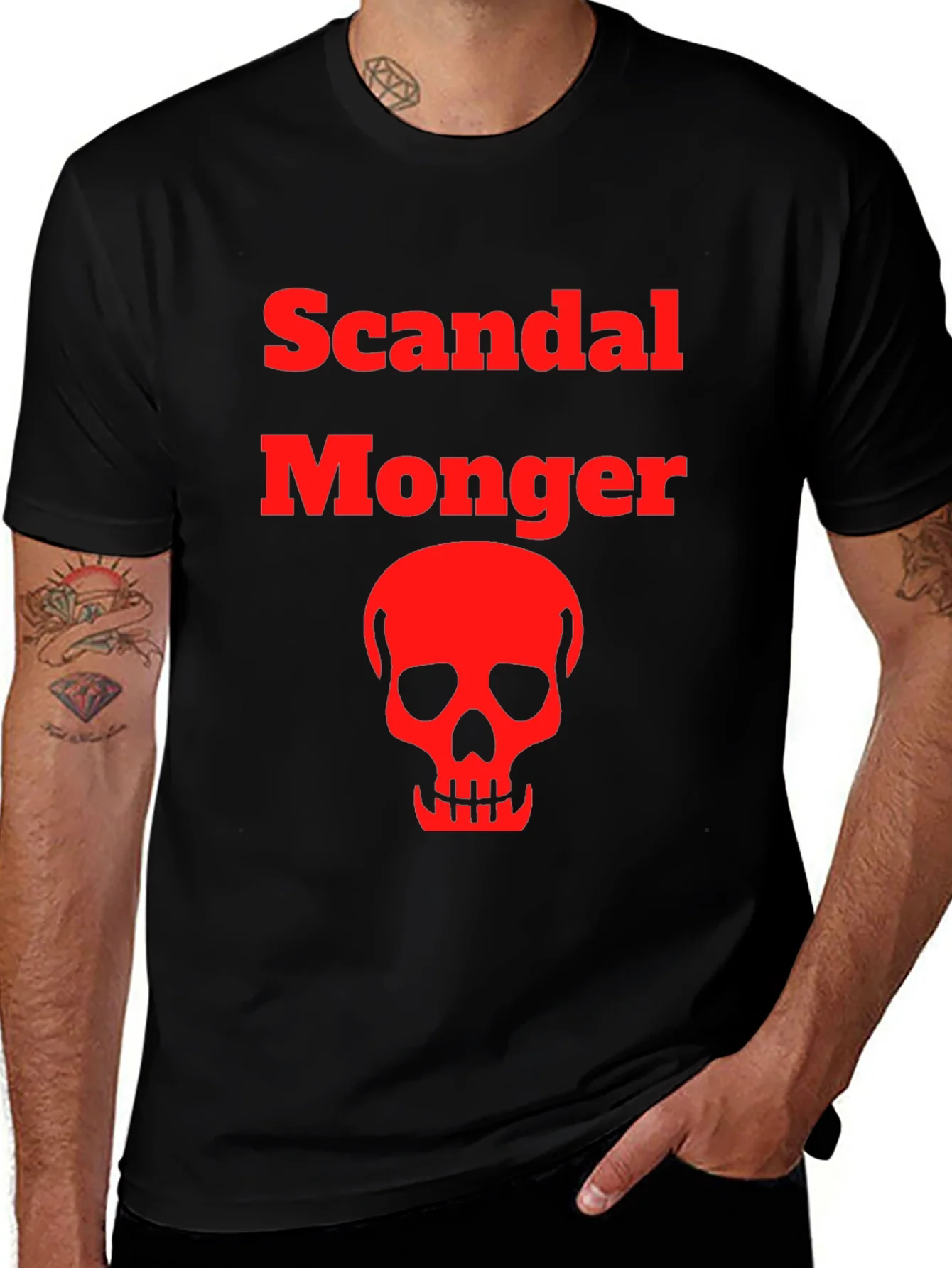 Scandal Monger Skull Graphic Tee