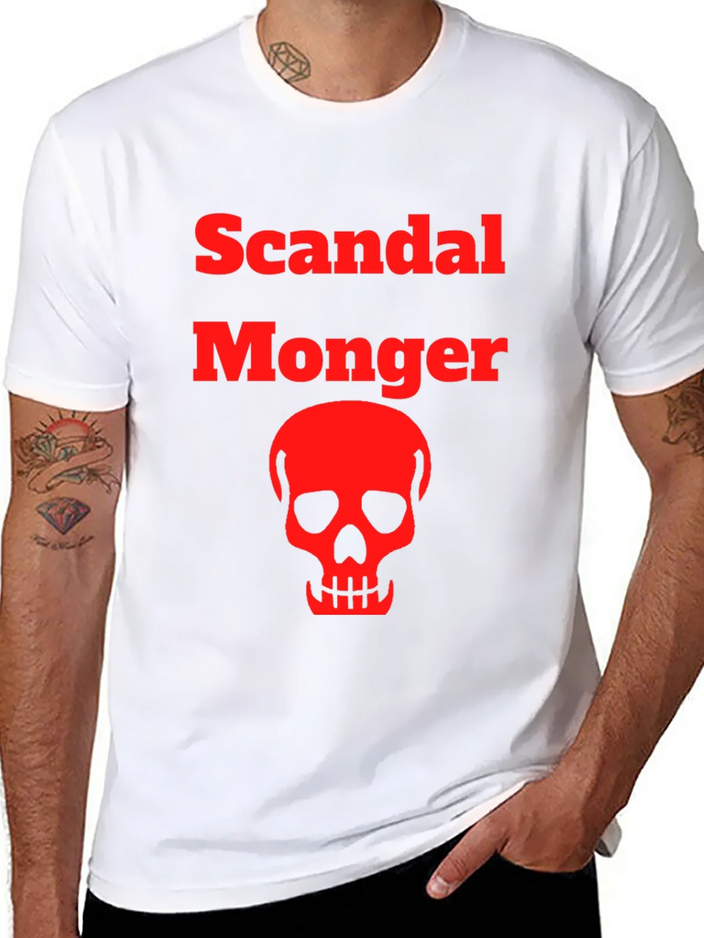 Scandal Monger Skull Graphic Tee