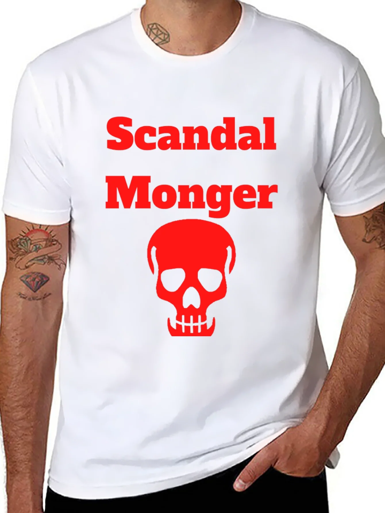 Scandal Monger Skull Graphic Tee