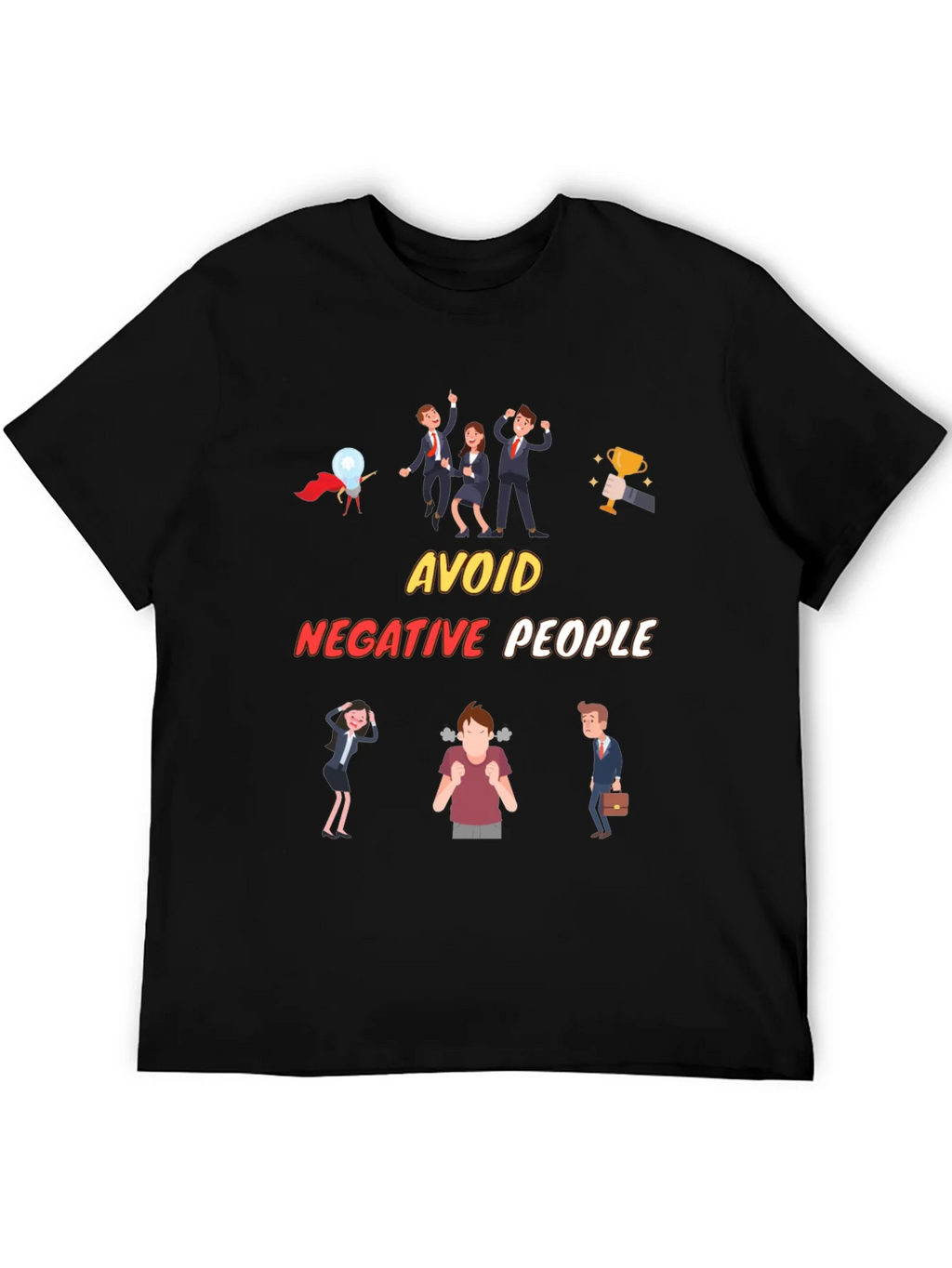 Avoid Negative People T-Shirt Funny Graphic Tee