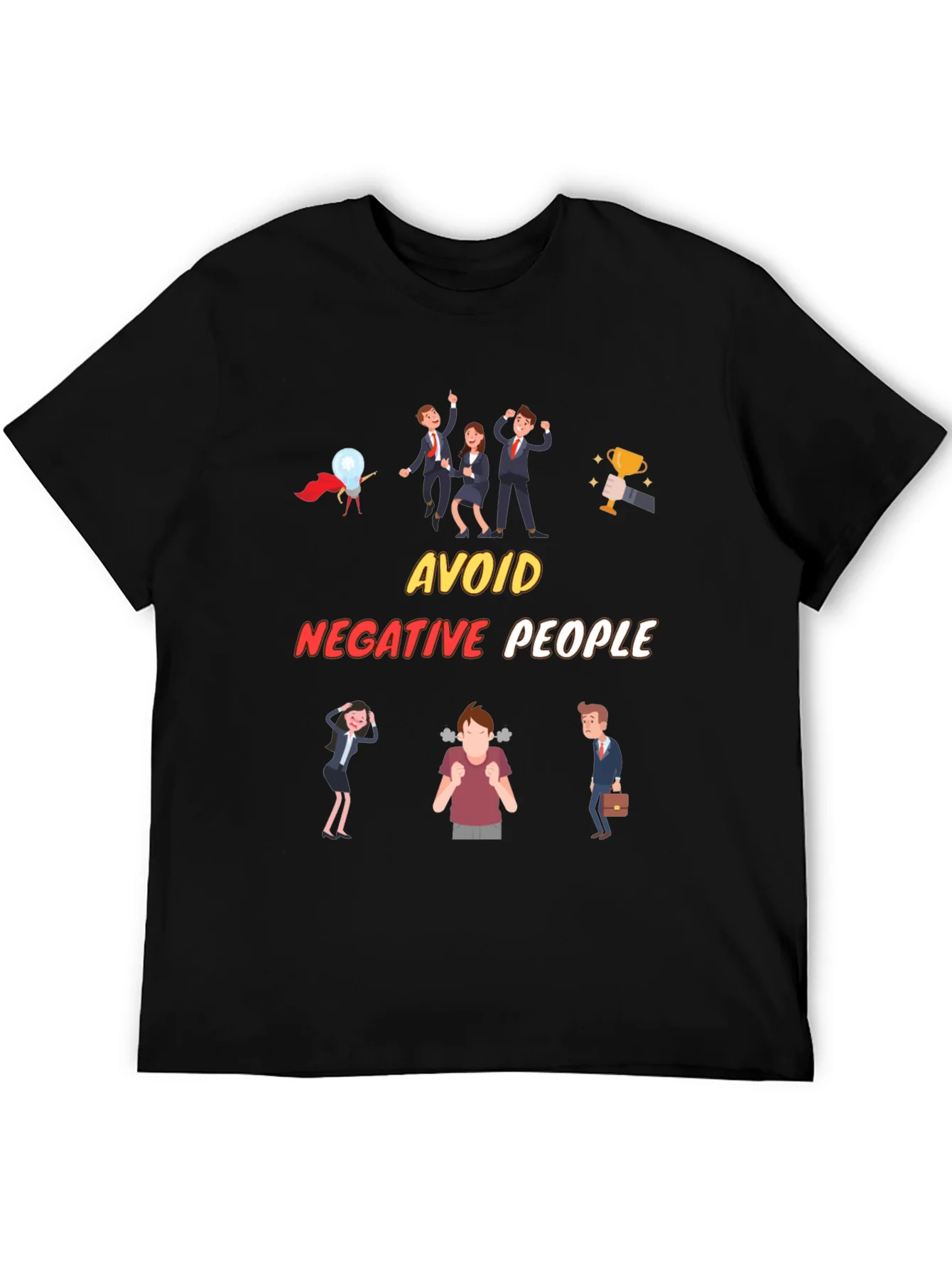 Avoid Negative People T-Shirt Funny Graphic Tee