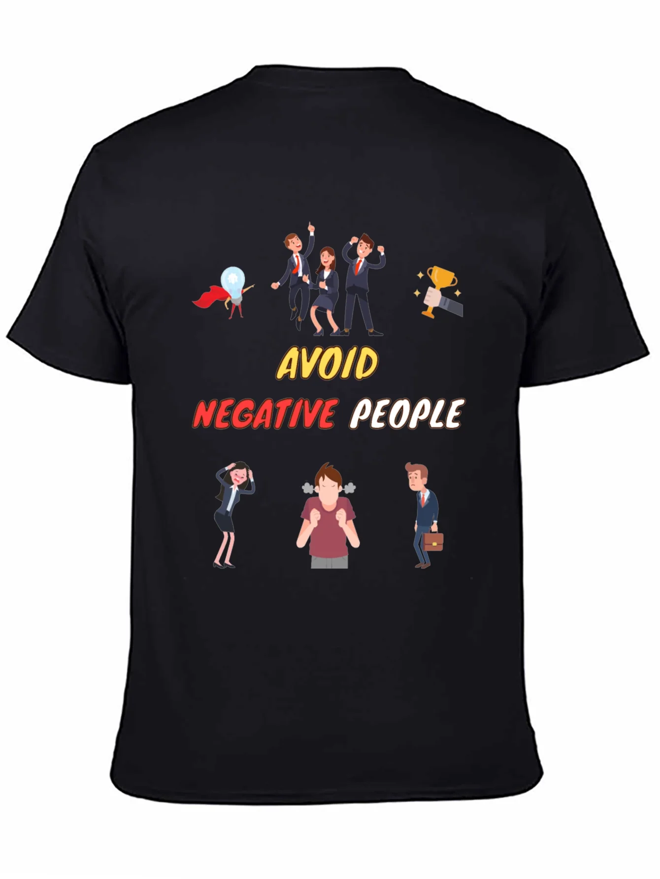 Avoid Negative People T-Shirt Funny Graphic Tee