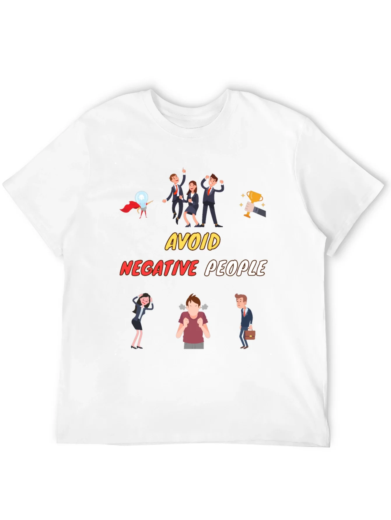 Avoid Negative People T-Shirt Funny Graphic Tee