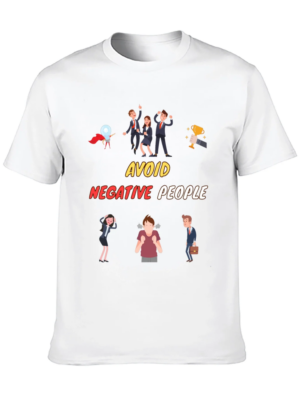 Avoid Negative People T-Shirt Funny Graphic Tee