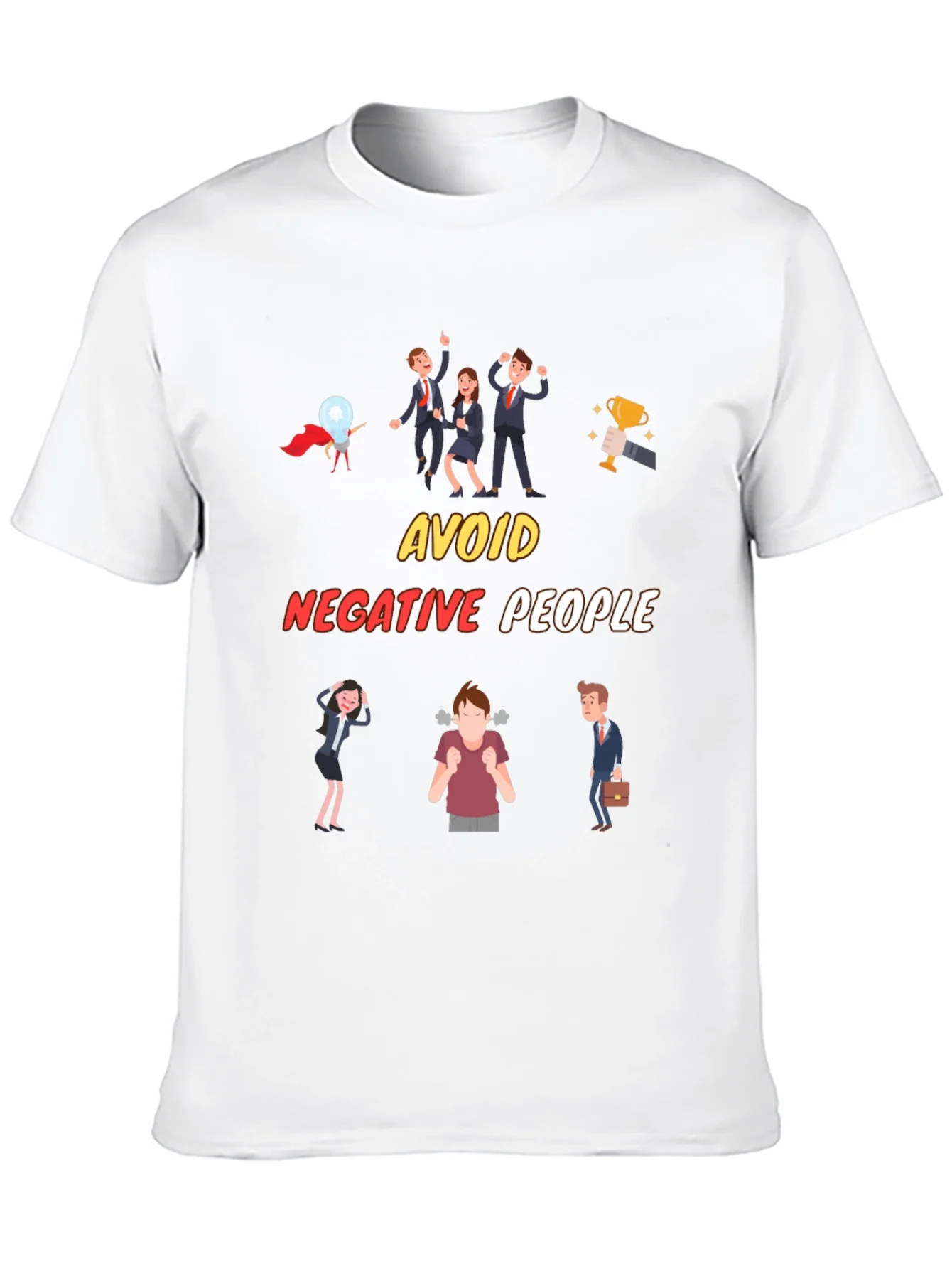 Avoid Negative People T-Shirt Funny Graphic Tee