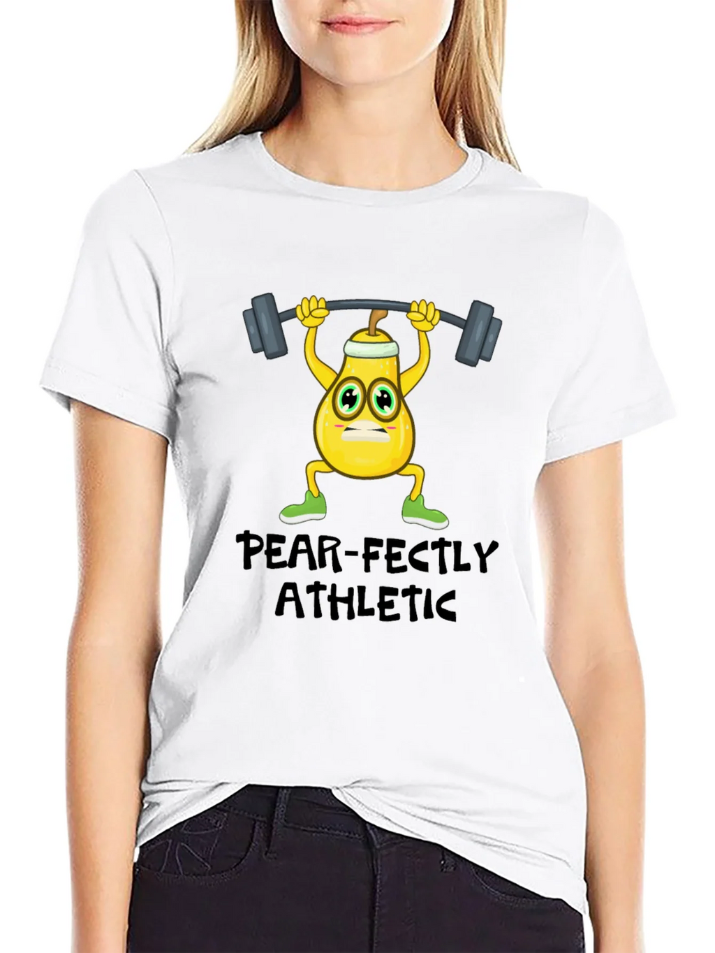 Pear-fectly Athletic Black T-Shirt