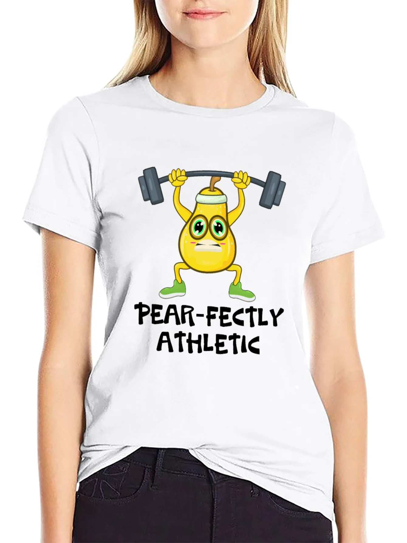 Pear-fectly Athletic Black T-Shirt