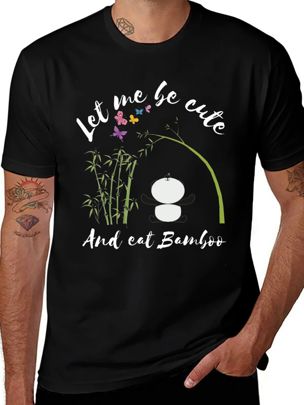 Cute Panda Bamboo T-Shirt
