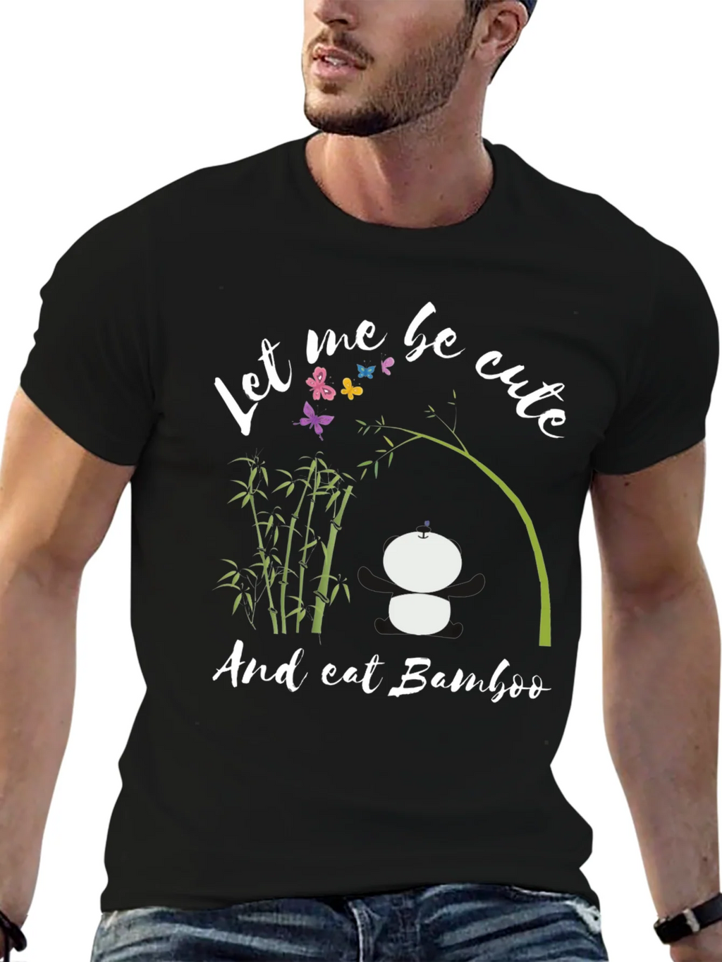 Cute Panda Bamboo T-Shirt
