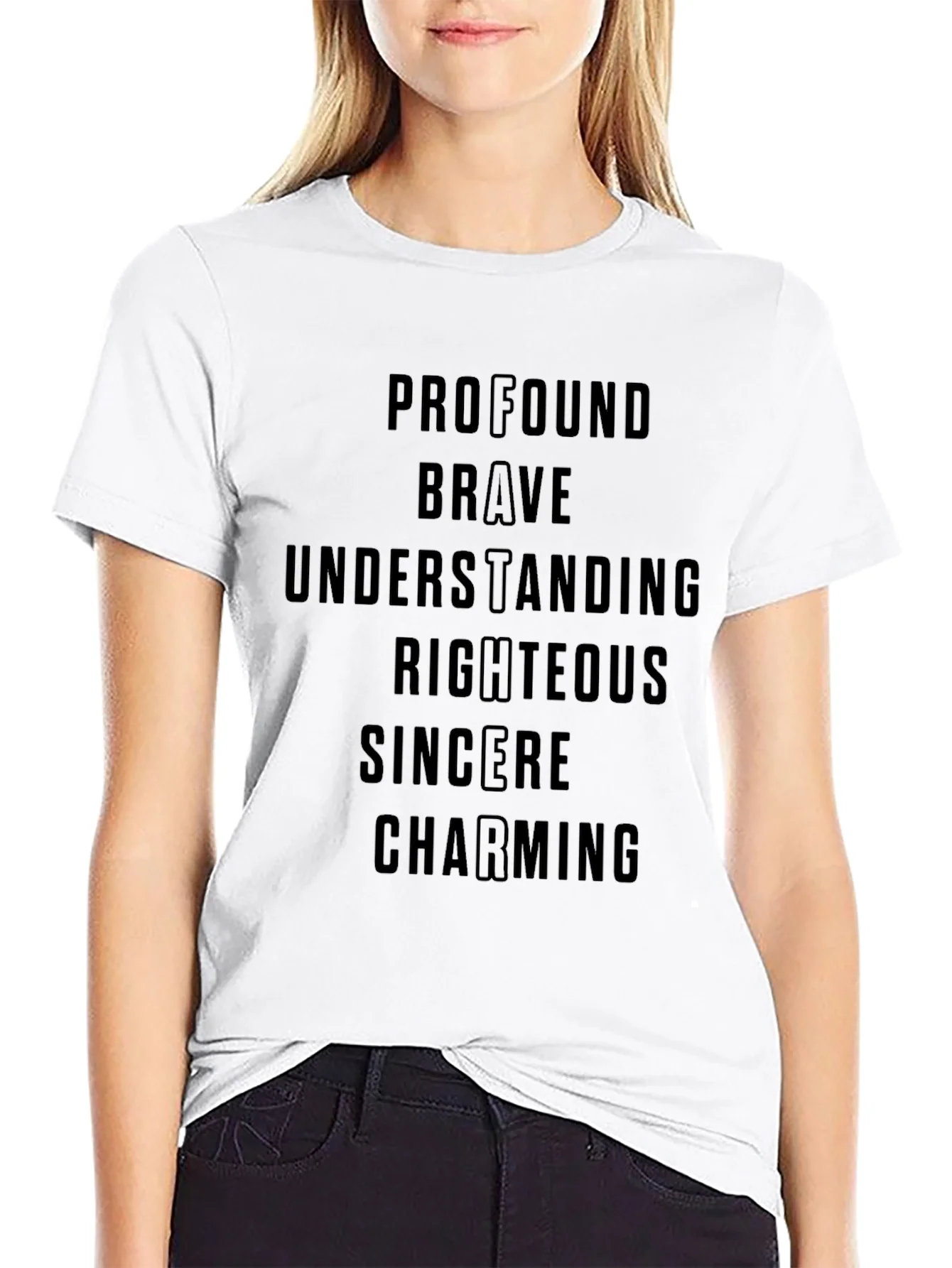 Profound Brave Positive Word T-Shirt