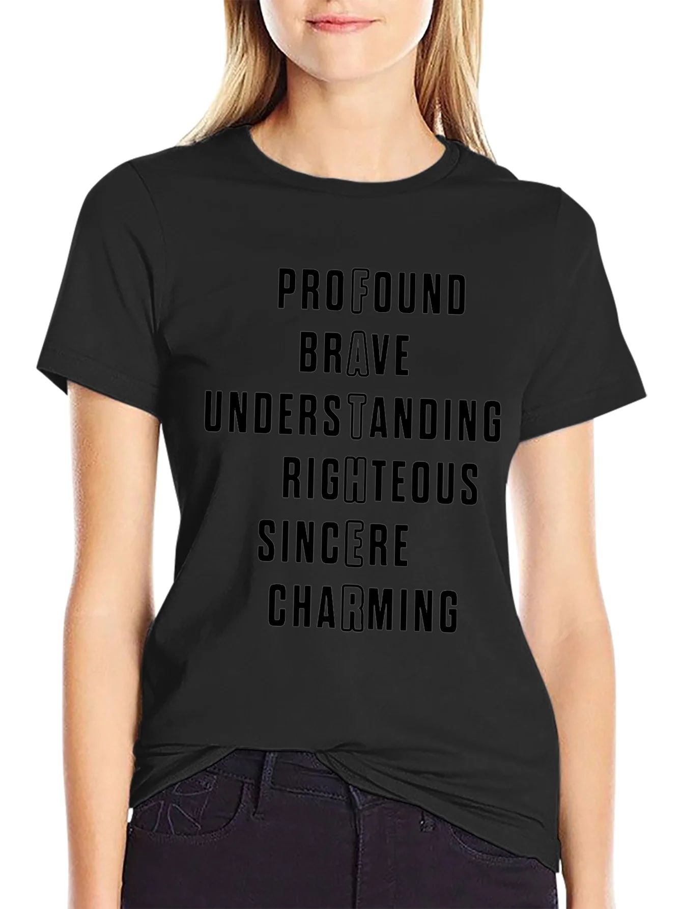 Profound Brave Positive Word T-Shirt