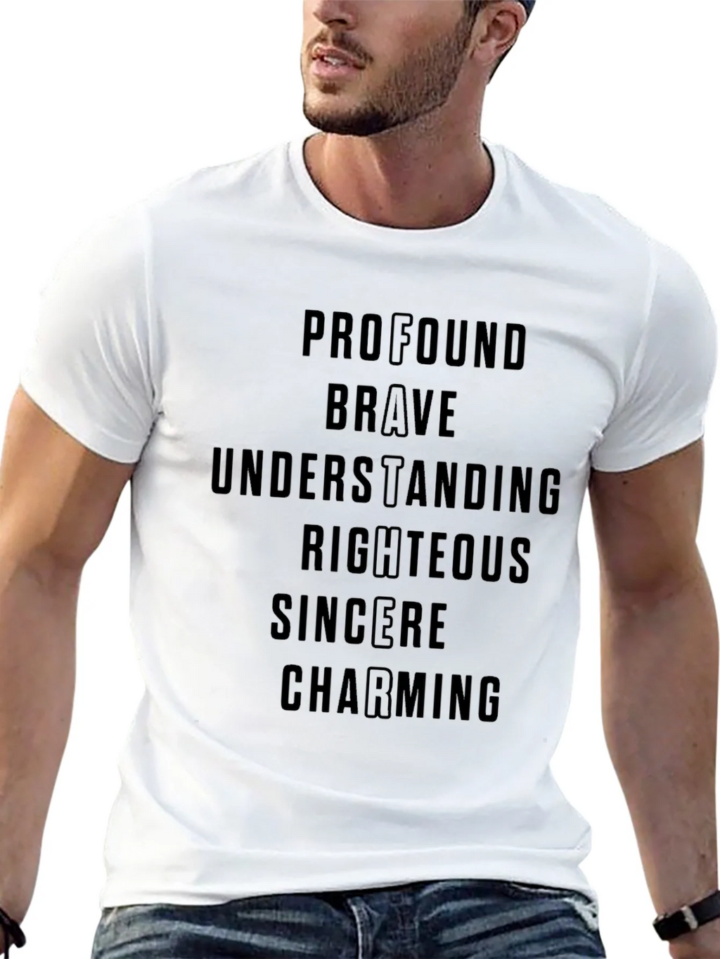 Profound Brave Positive Word T-Shirt