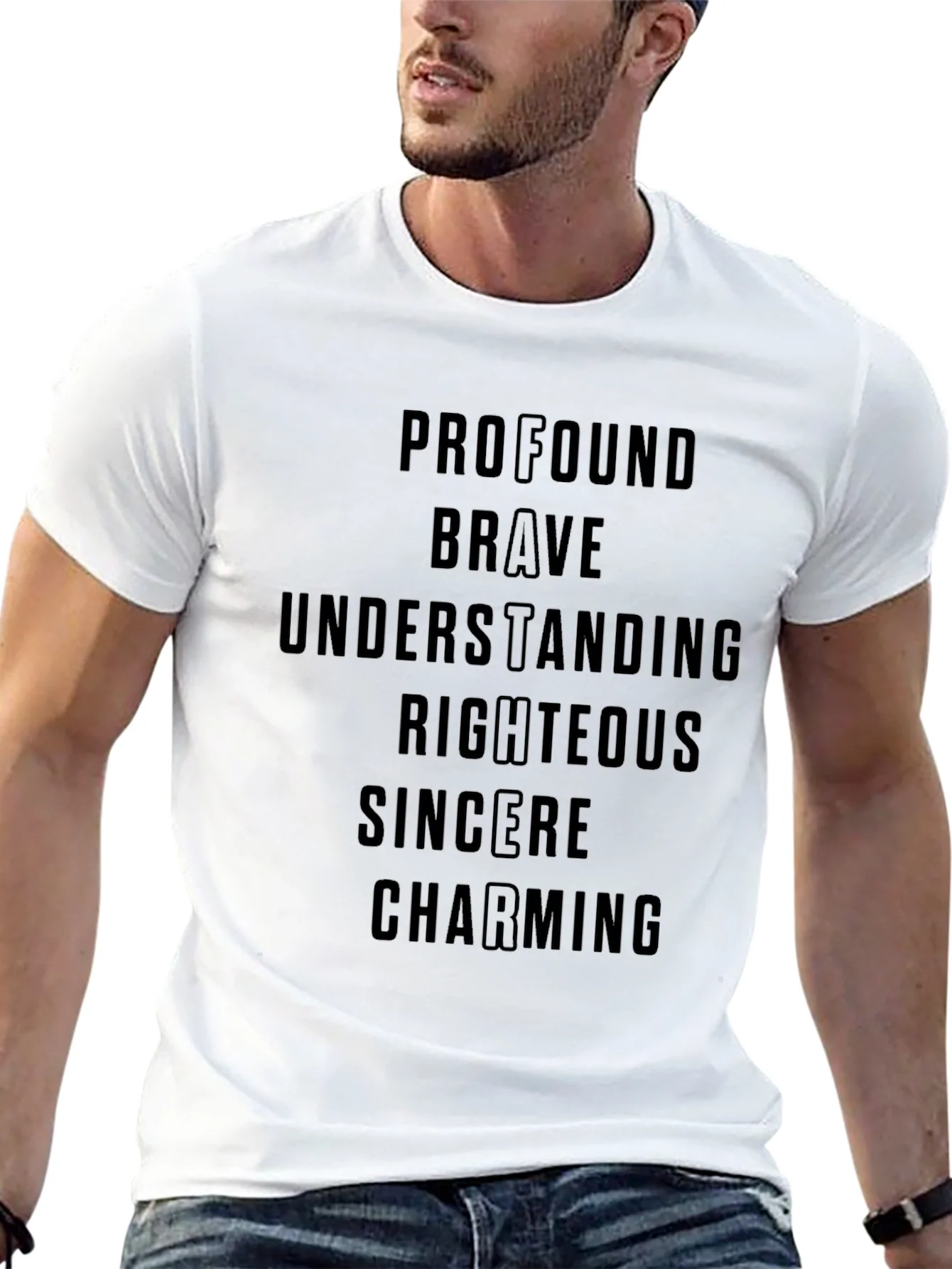 Profound Brave Positive Word T-Shirt