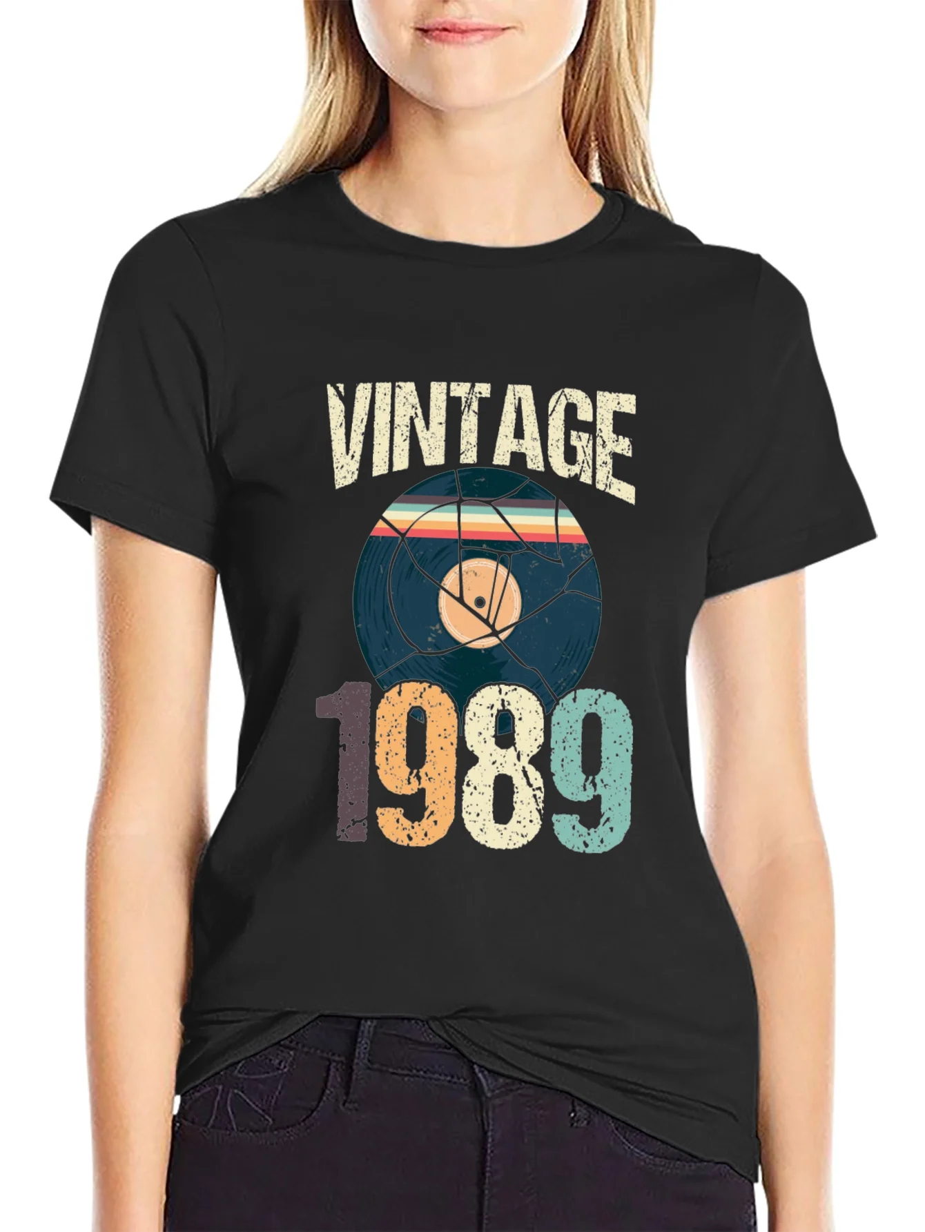 Vintage 1989 Record Graphic Tee