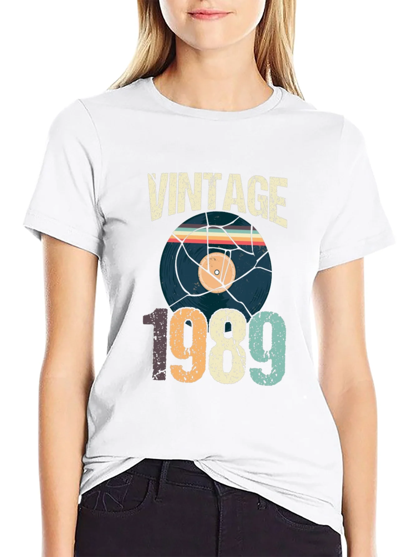 Vintage 1989 Record Graphic Tee