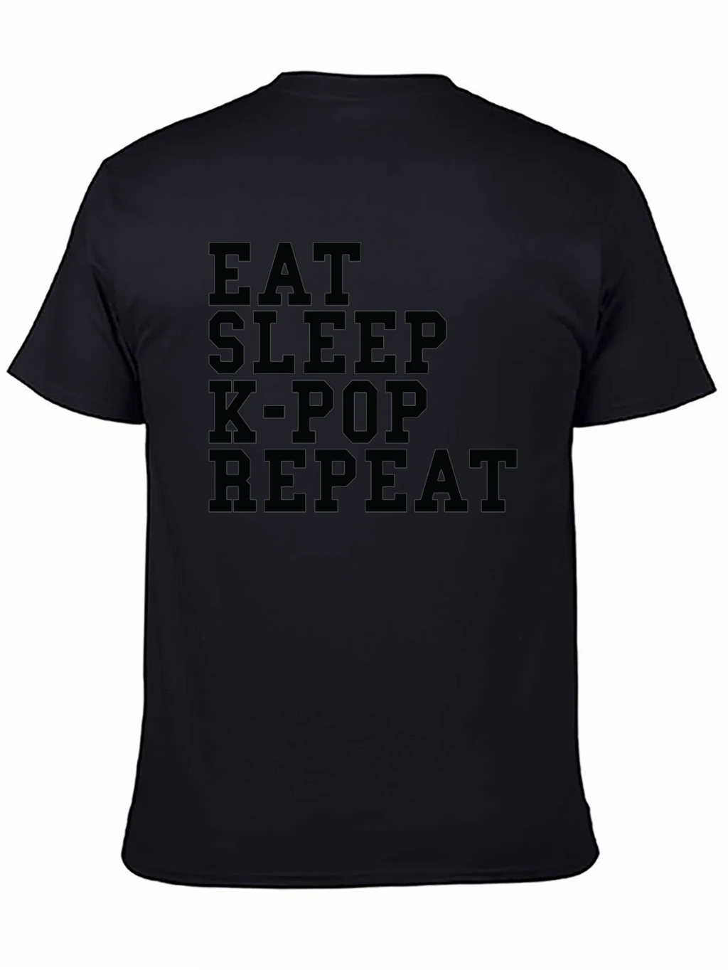 Eat Sleep K-Pop Repeat Graphic T-Shirt