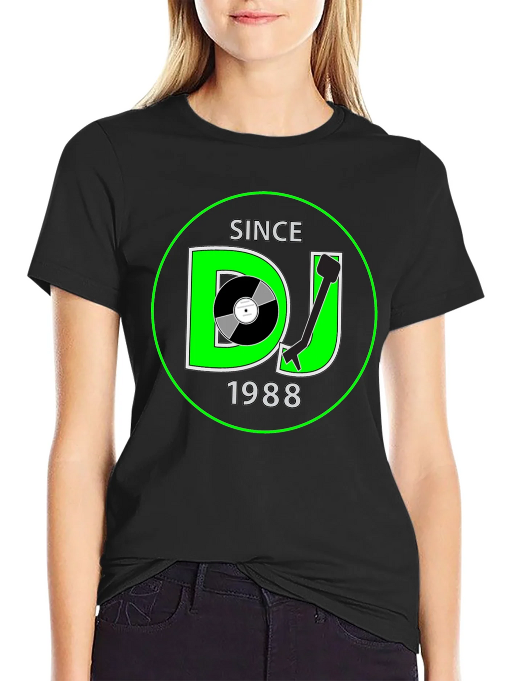DJ Since 1988 Black Graphic Tee