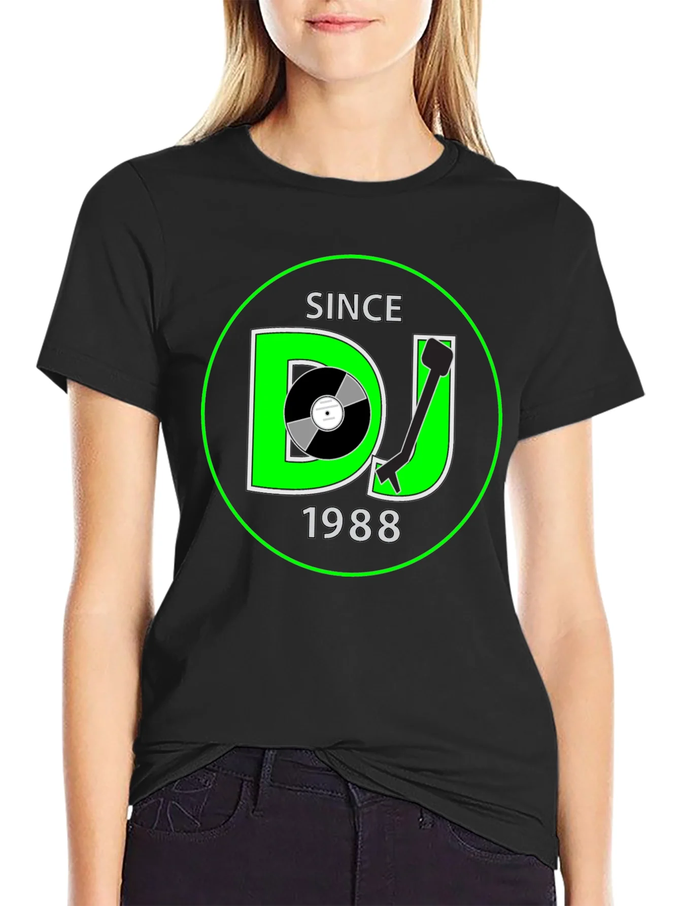 DJ Since 1988 Black Graphic Tee