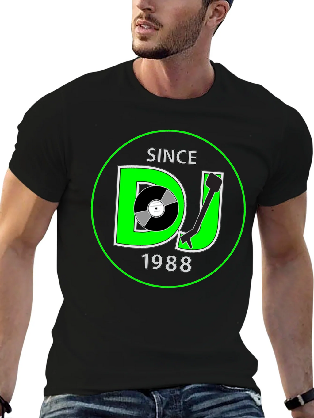 DJ Since 1988 Black Graphic Tee