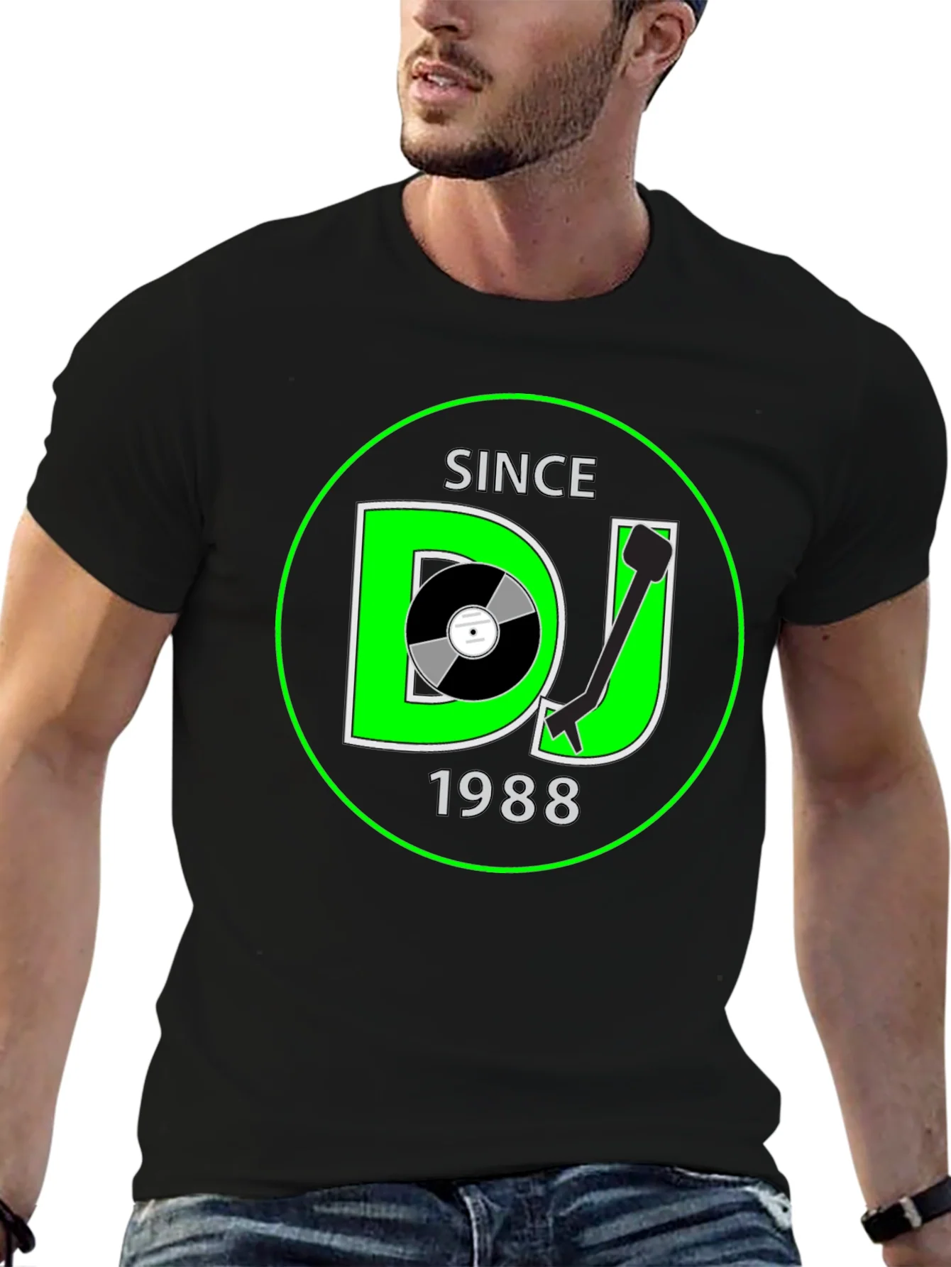 DJ Since 1988 Black Graphic Tee