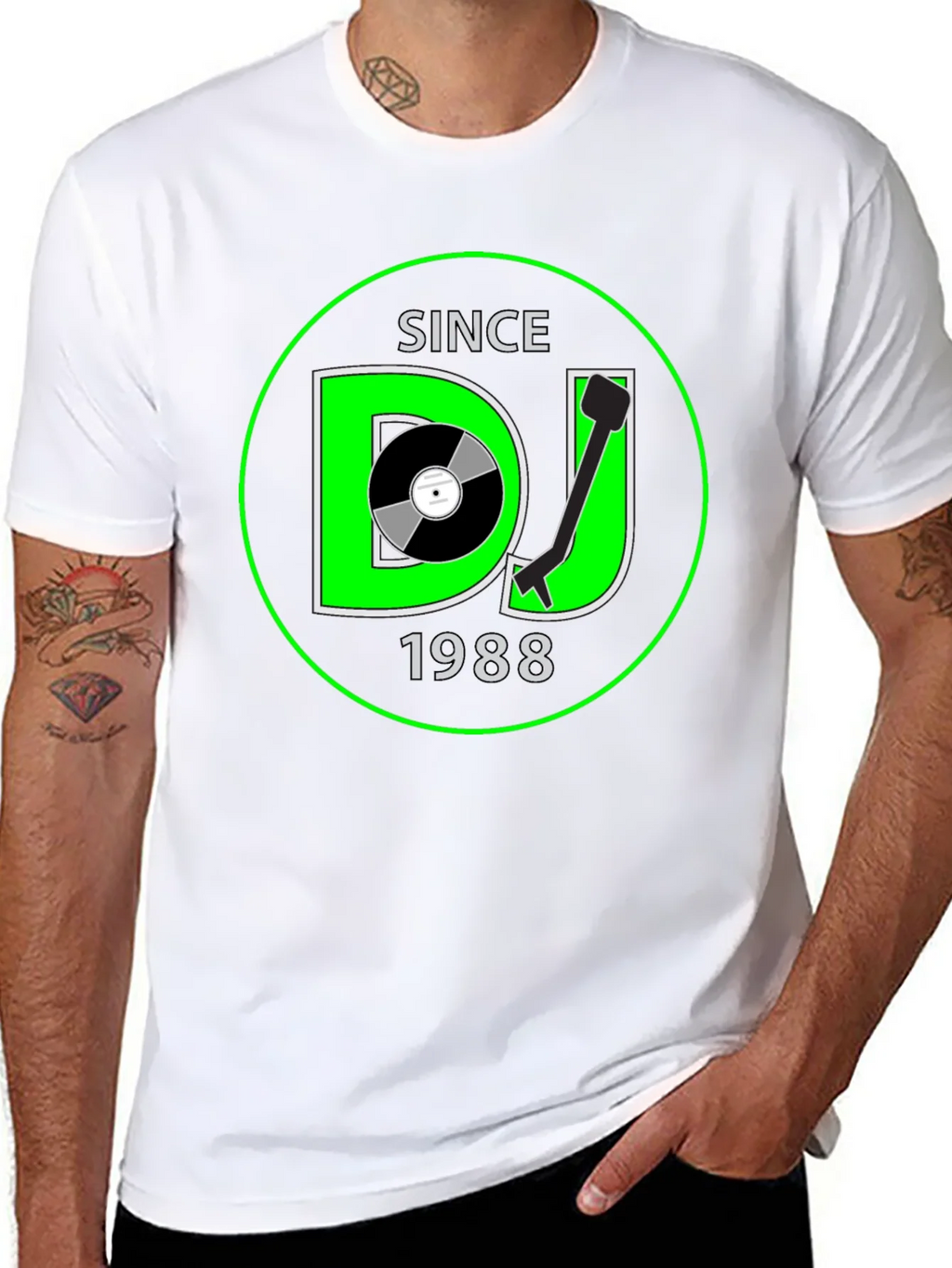 DJ Since 1988 Black Graphic Tee