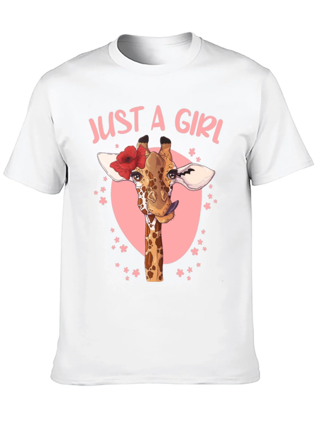 Just a Girl Giraffe T-Shirt