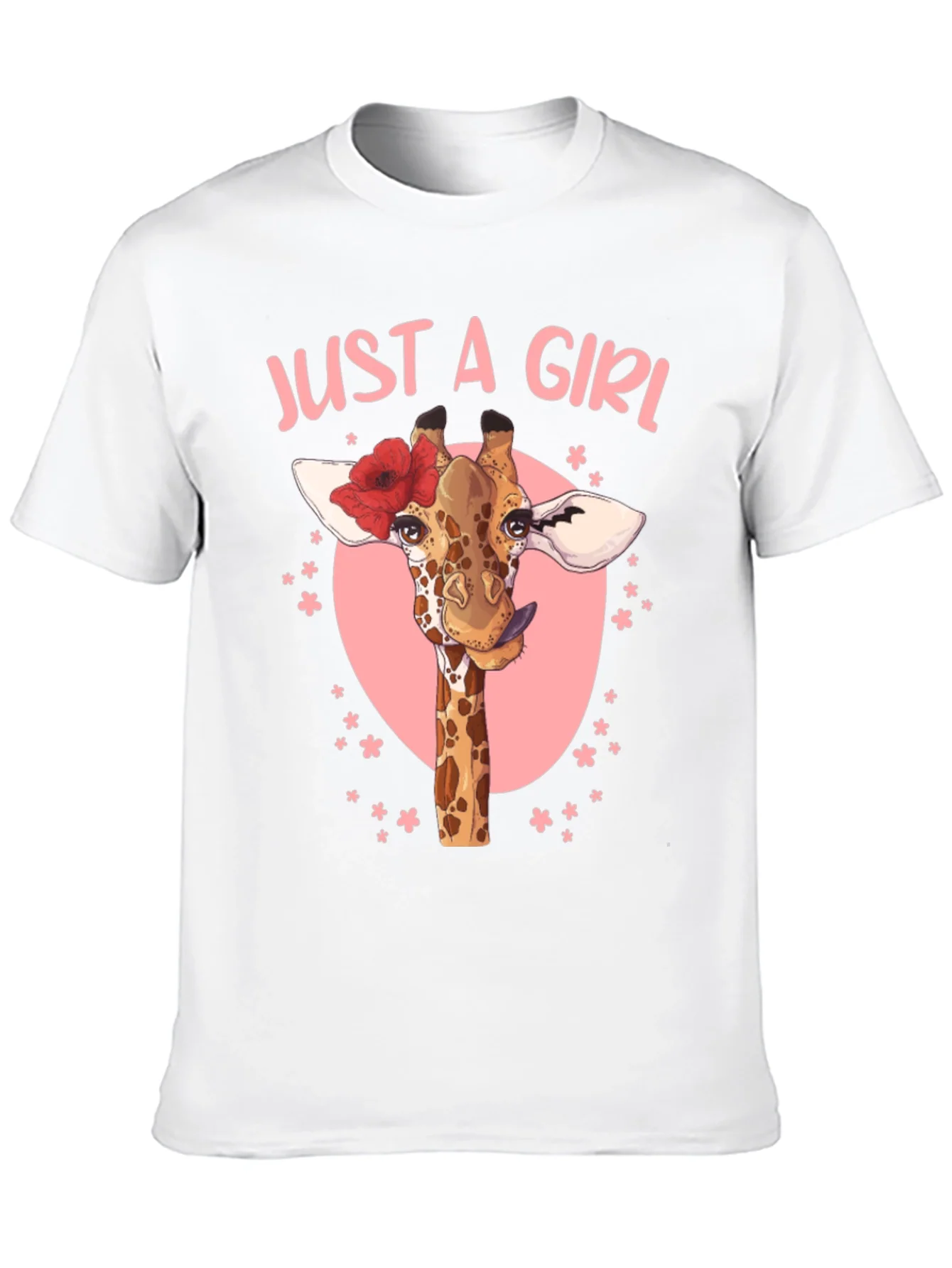 Just a Girl Giraffe T-Shirt