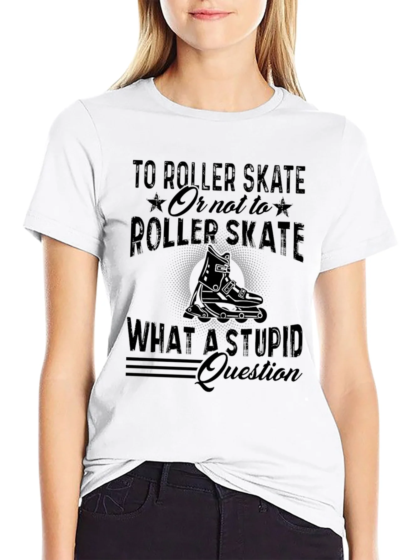 Roller Skate Graphic T-Shirt - Funny Skating Tee