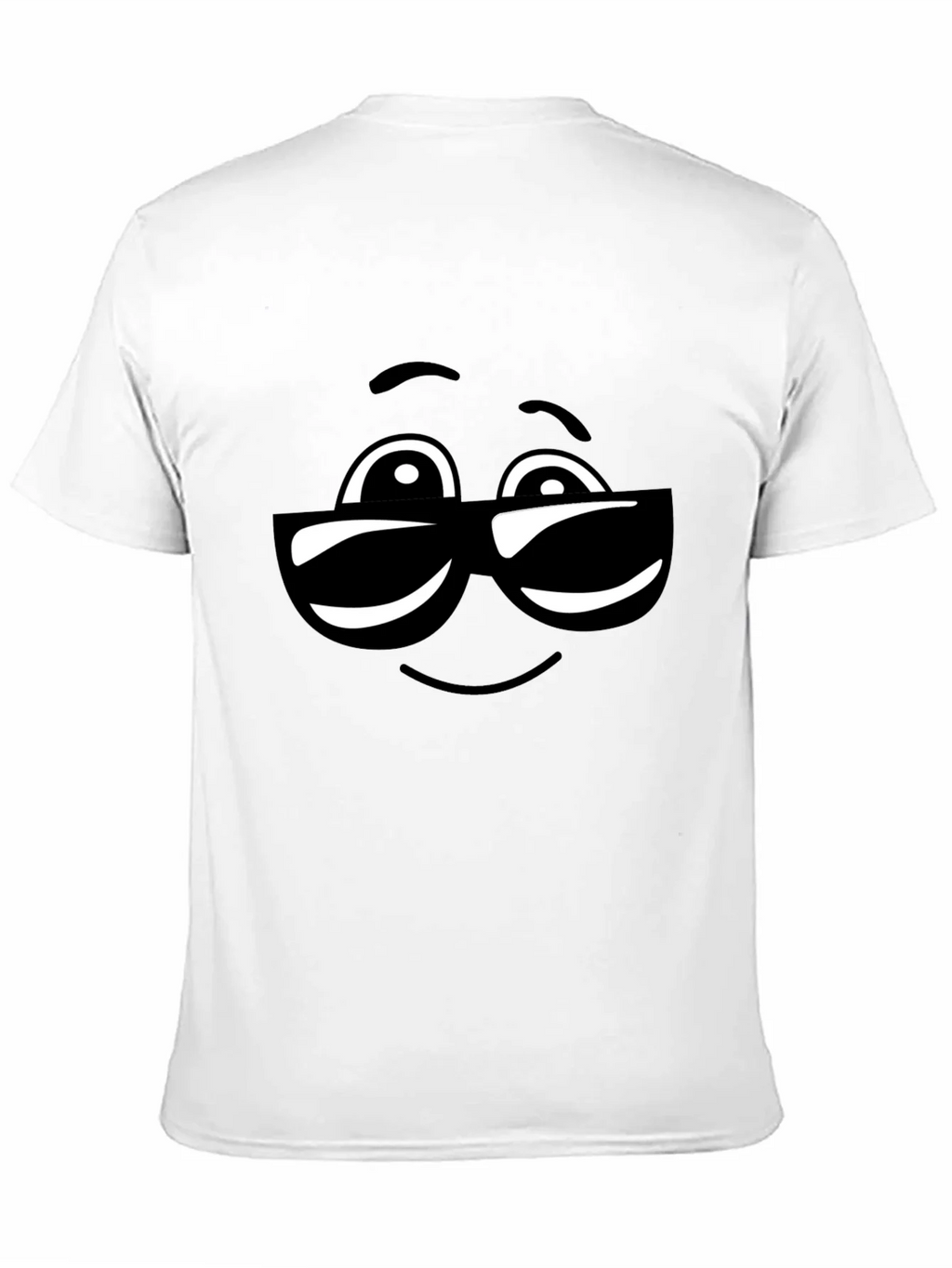 Cool Emoji Face Black T-Shirt