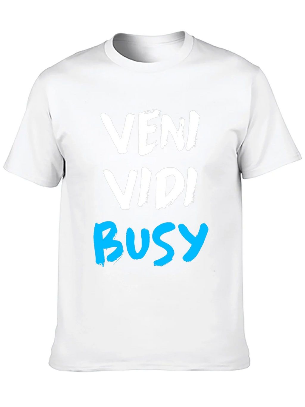 Veni Vidi Busy Graphic Tee - Black Casual T-Shirt