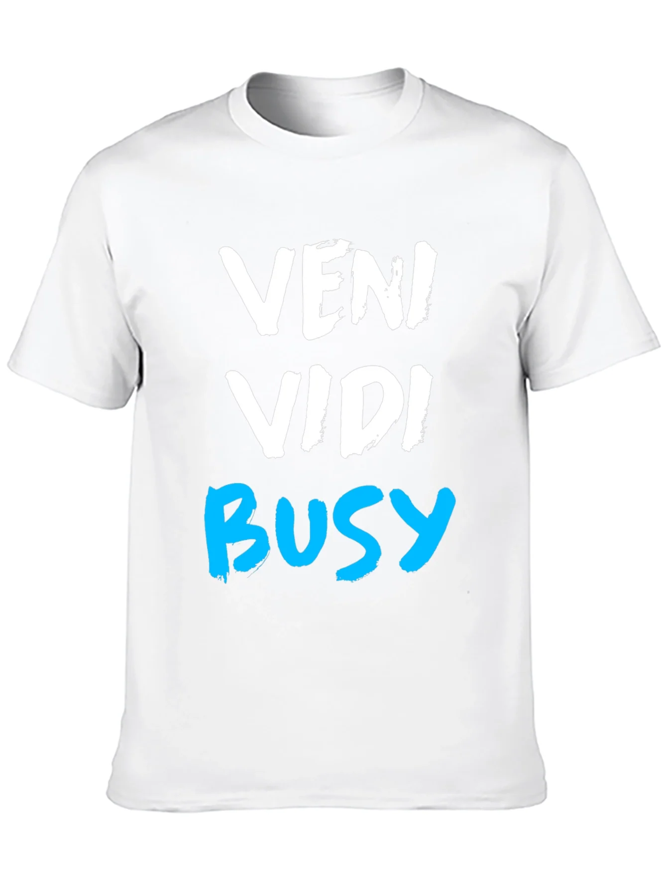 Veni Vidi Busy Graphic Tee - Black Casual T-Shirt