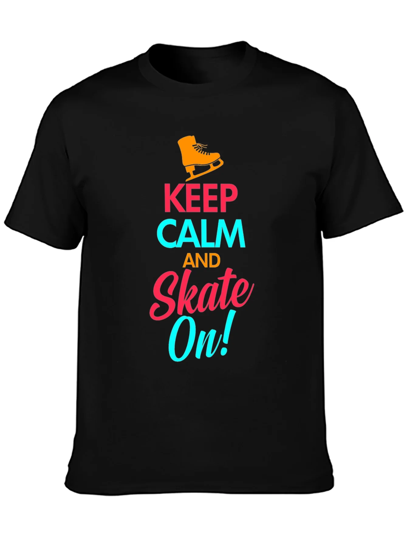Keep Calm and Skate On! - Novelty T-Shirt
