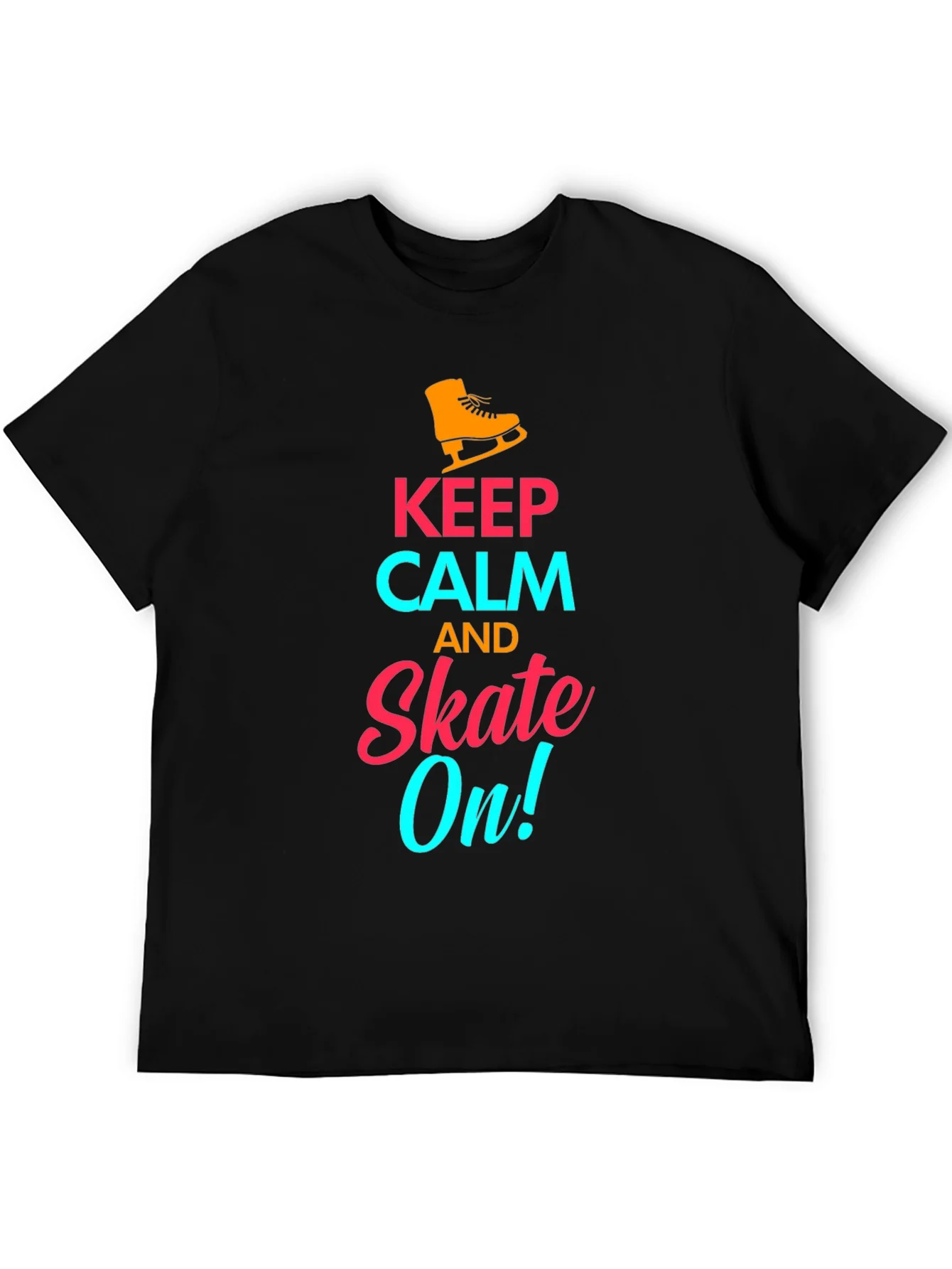 Keep Calm and Skate On! - Novelty T-Shirt